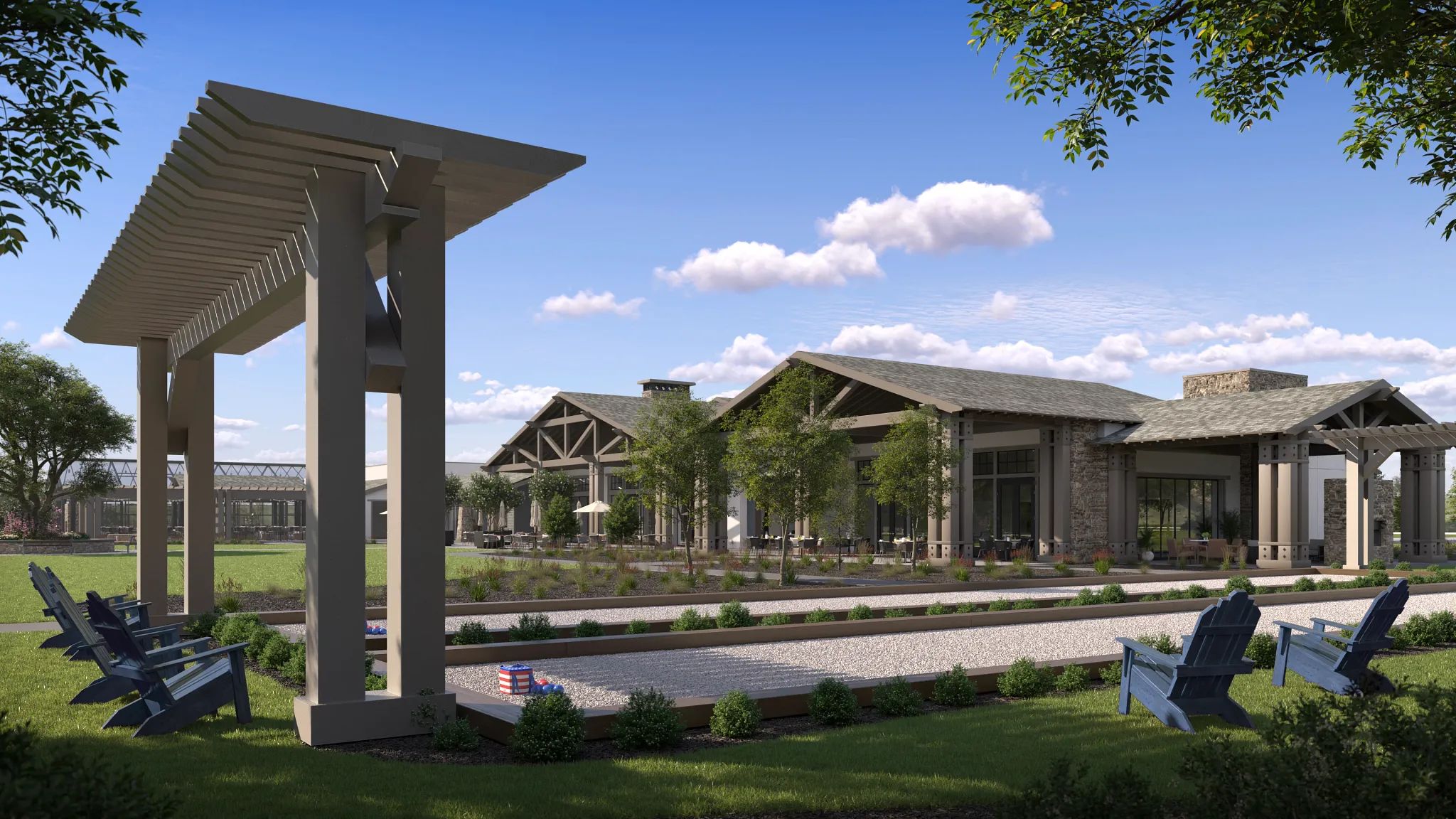 Coming Soon Bocce Courts Rendering