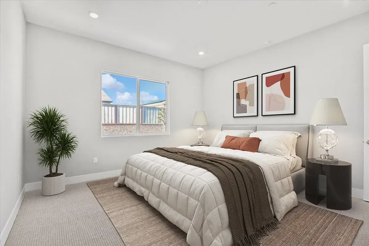 Virtually Staged Primary Bedroom