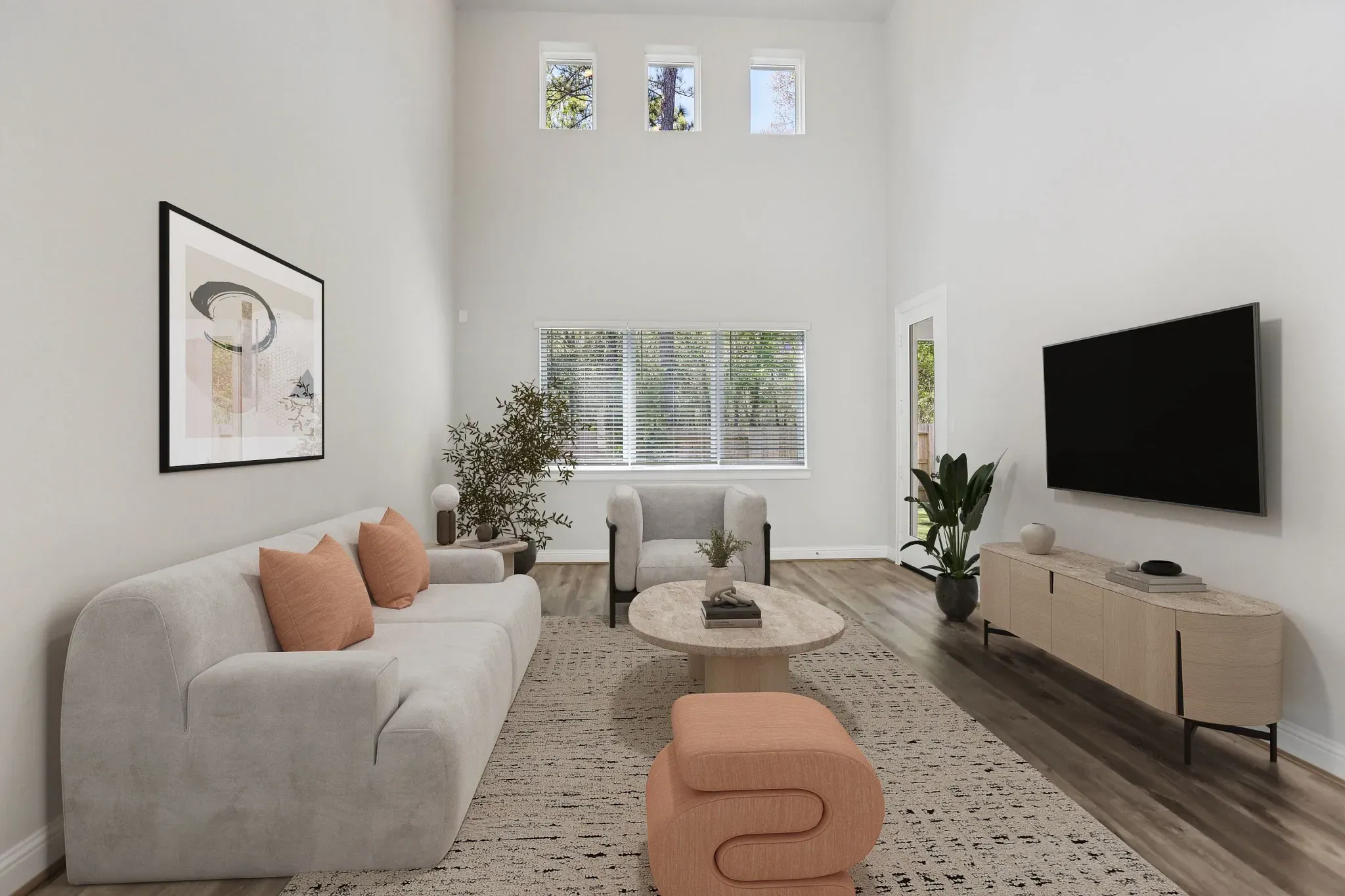 Homesite 1305 Great Room - Staged