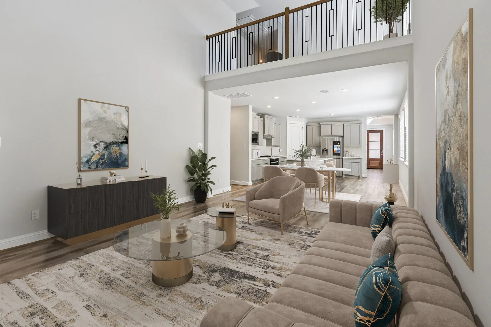 Homesite 1305 Great Room - Staged