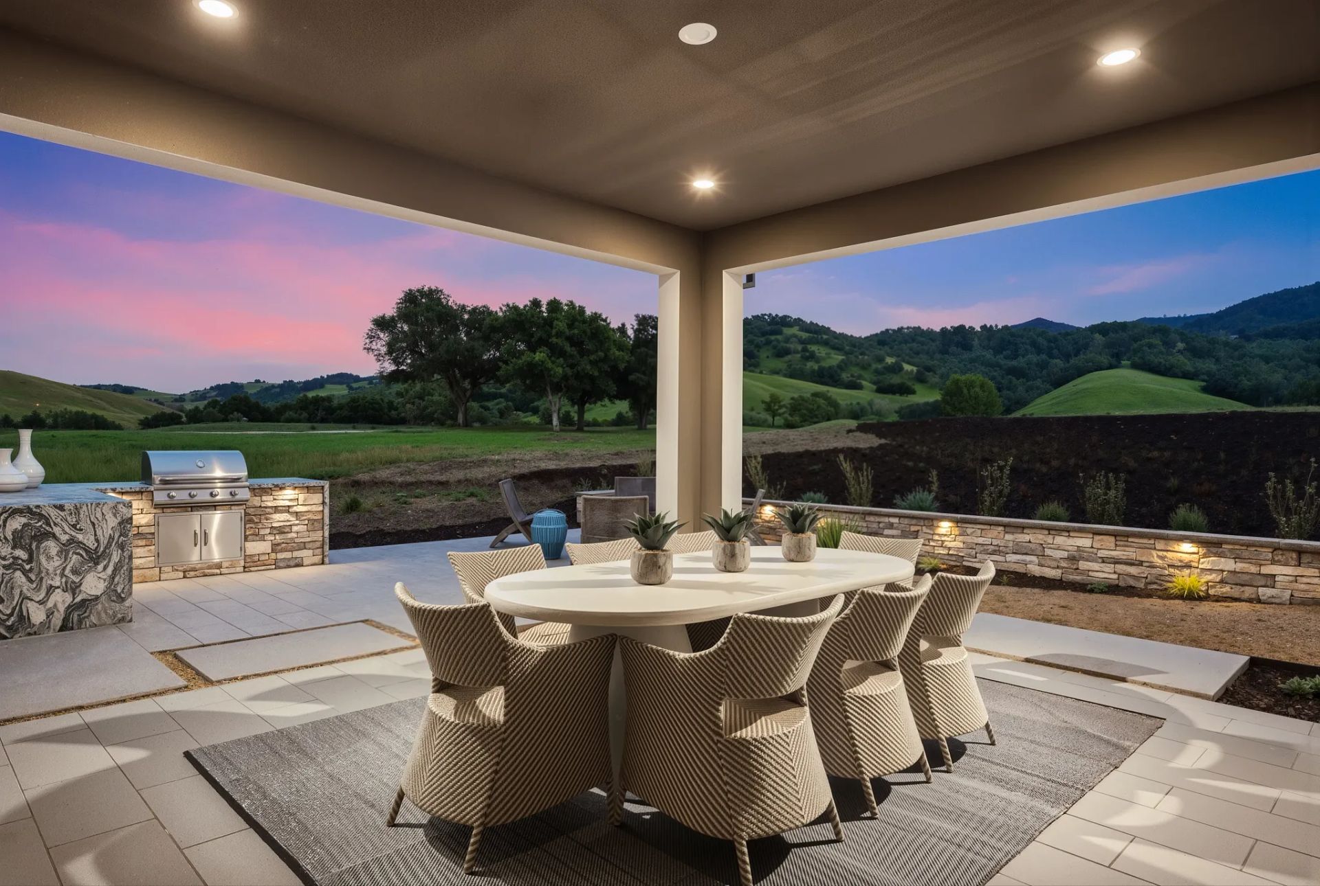 Covered Patio of the Starion Model