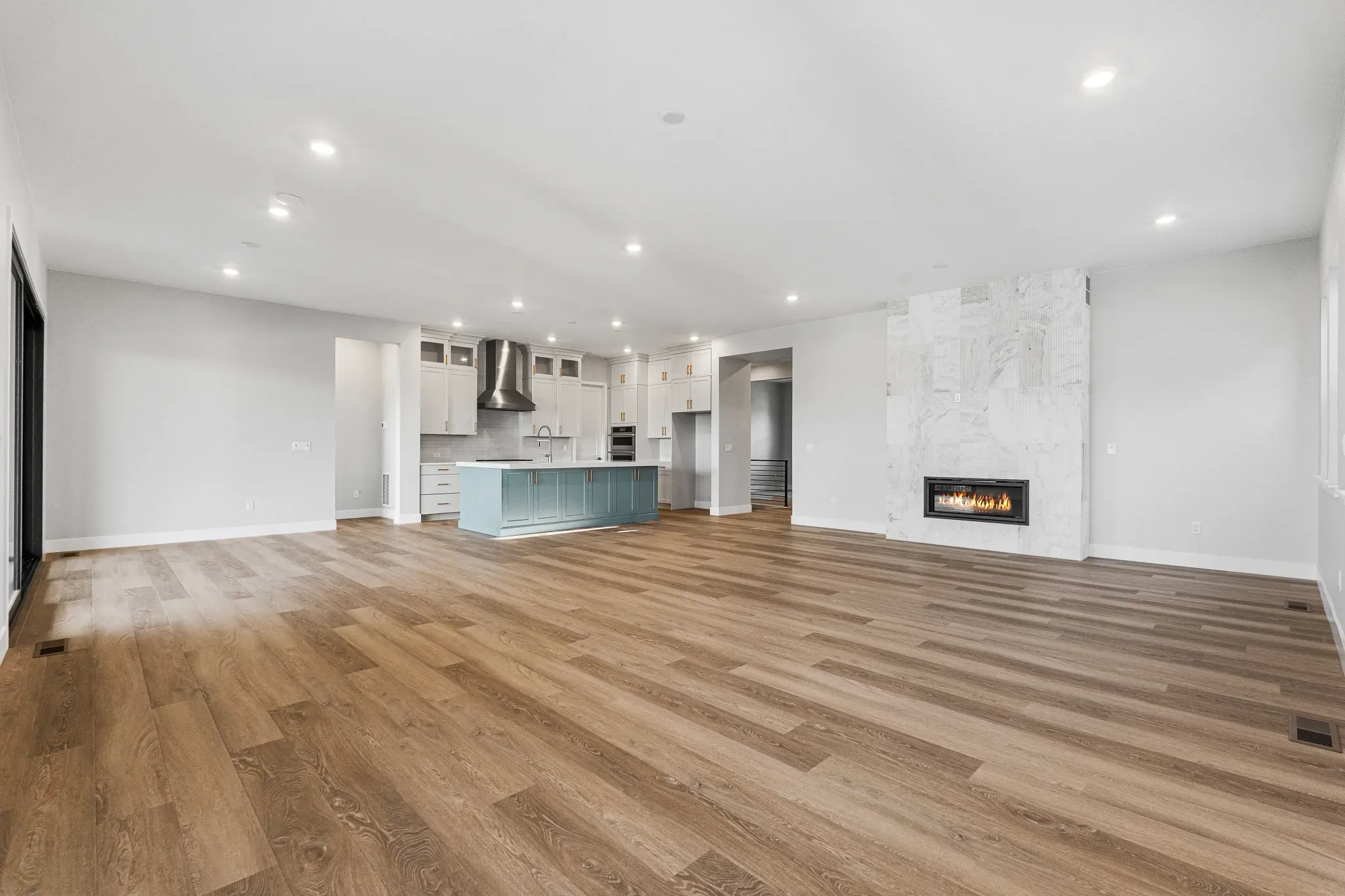 Homesite 2 Great Room, Dining + Kitchen