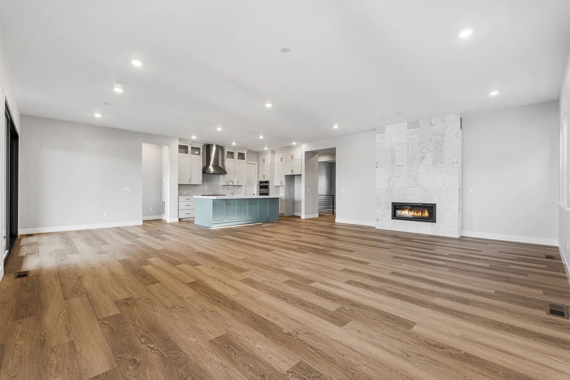 Homesite 2 Great Room, Dining + Kitchen