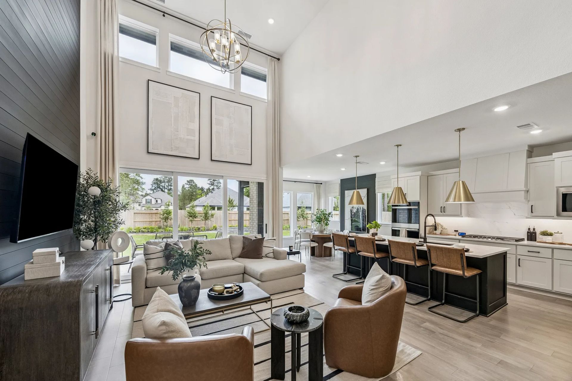 Plan 4069 Great Room - Staged
