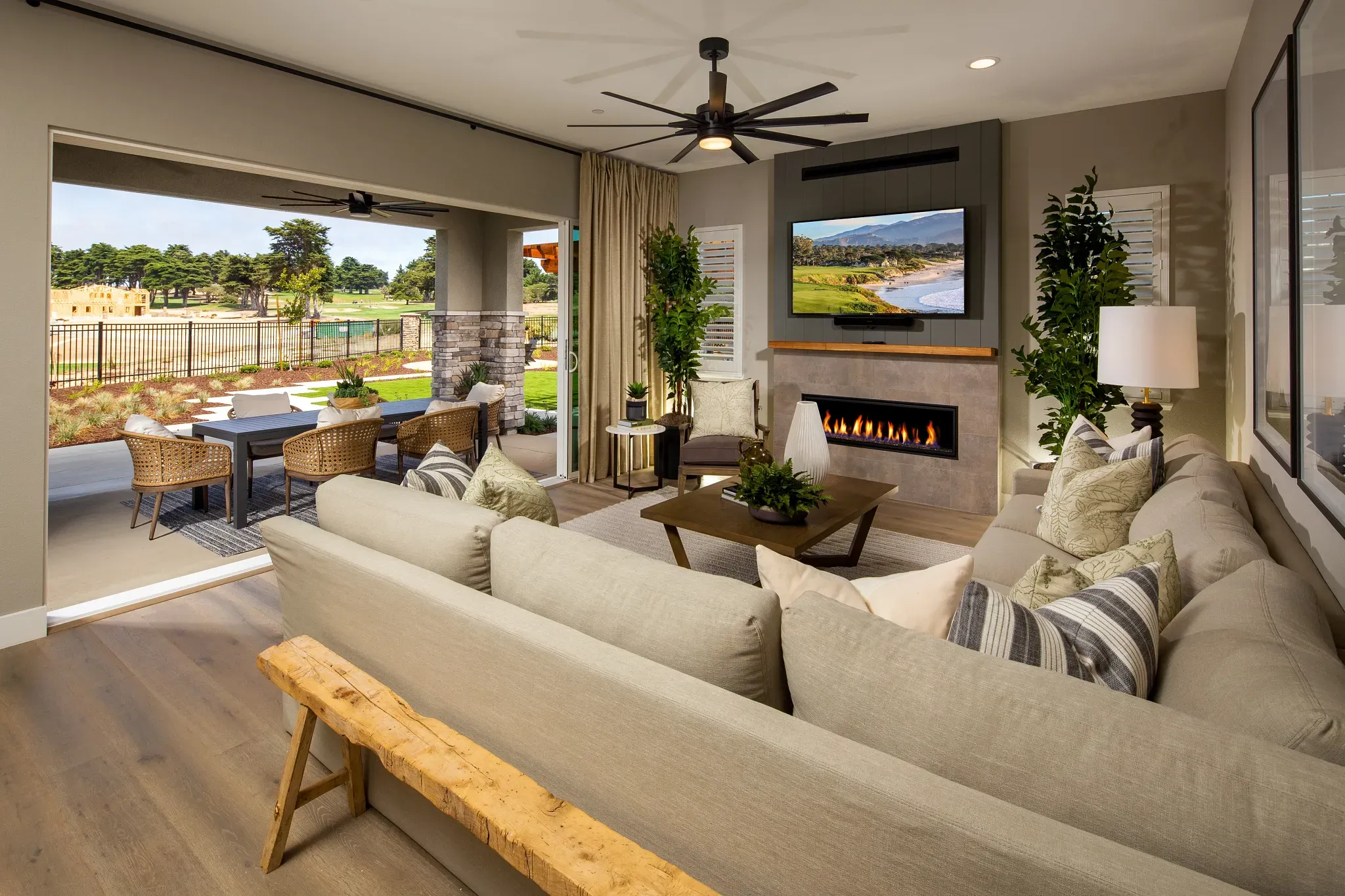 The Enclave Plan 1 Model Great Room