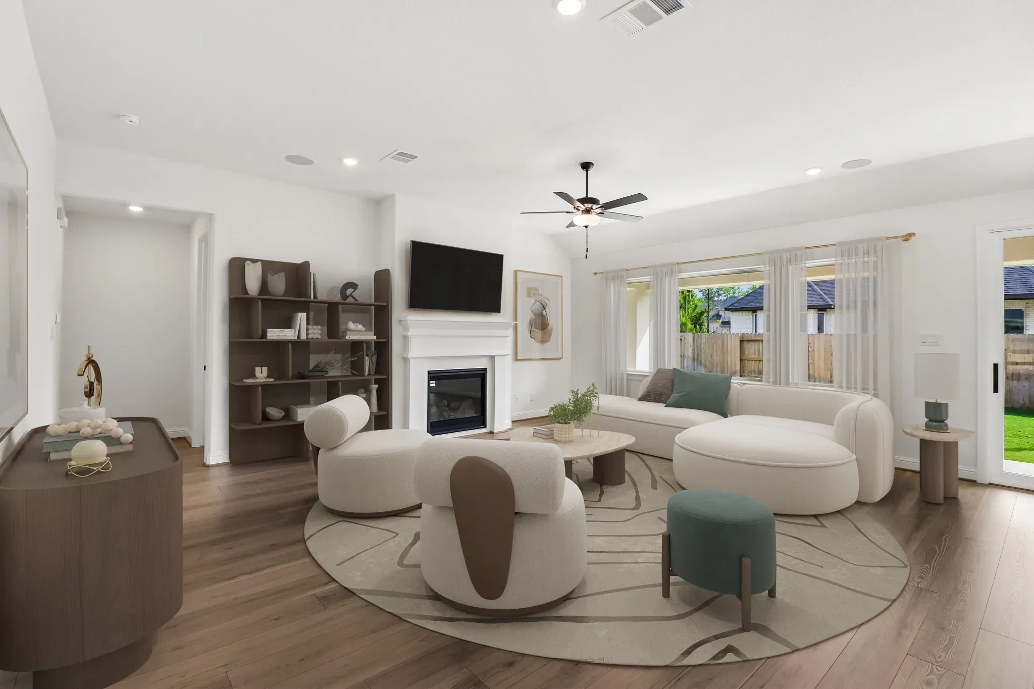 Homesite 2403 Great Room - Staged