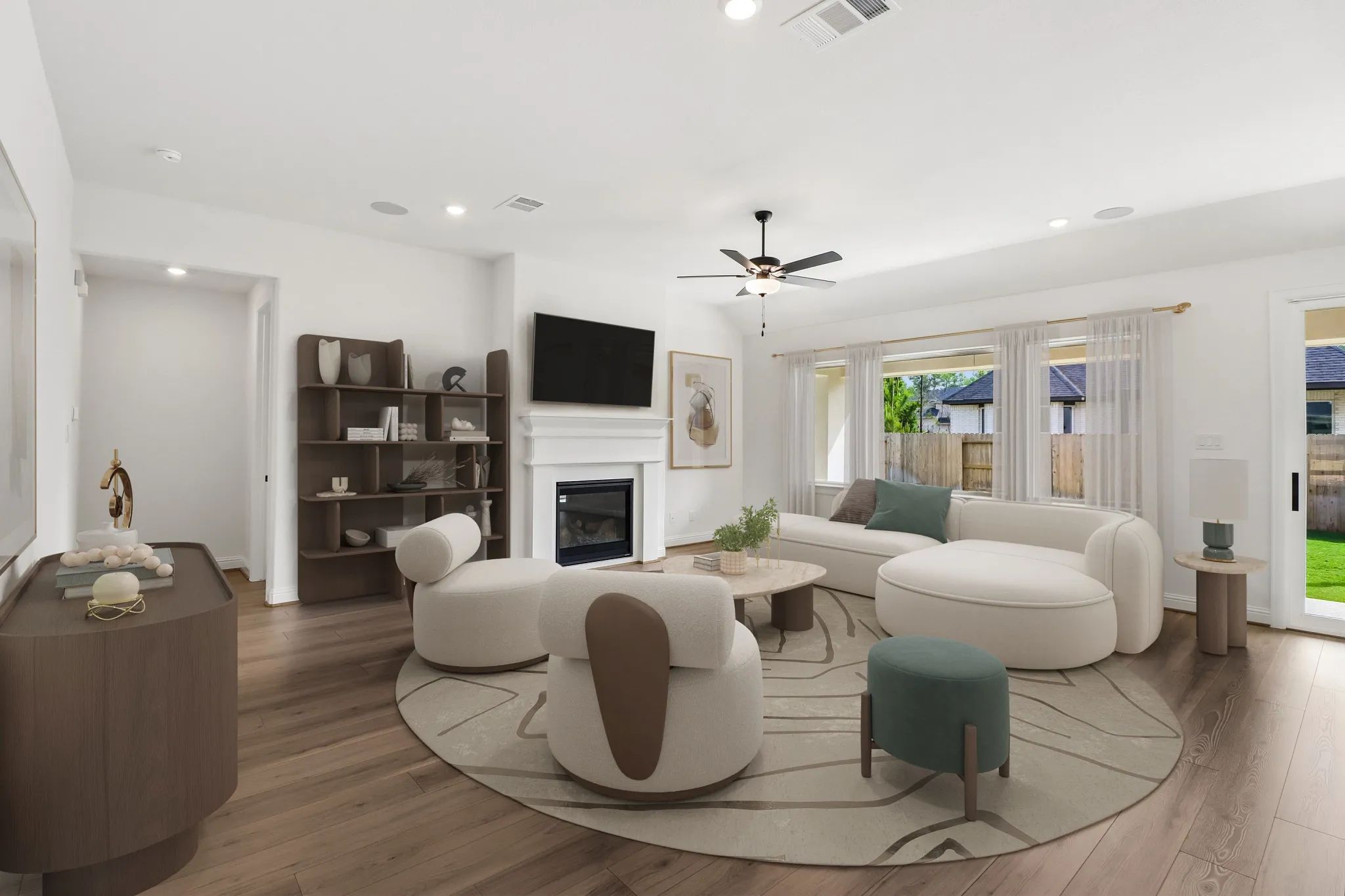 Homesite 2403 Great Room - Staged