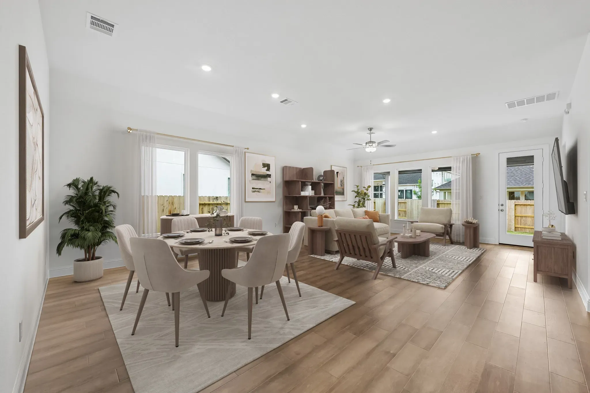 Homesite 2429 Dining/Great Rm - Staged