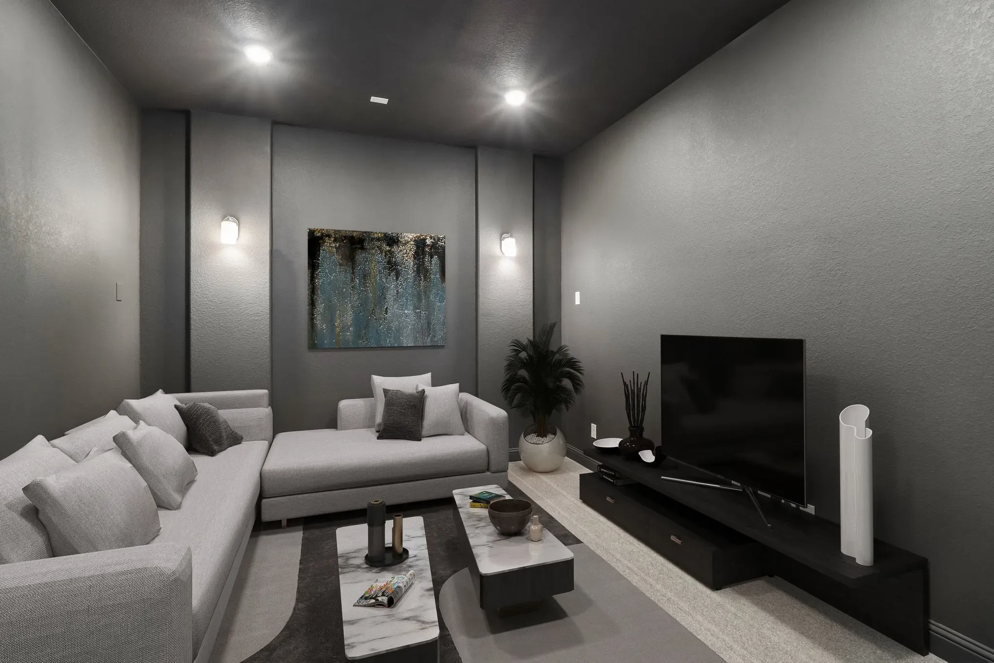 Homesite 2405 Media Room - Staged