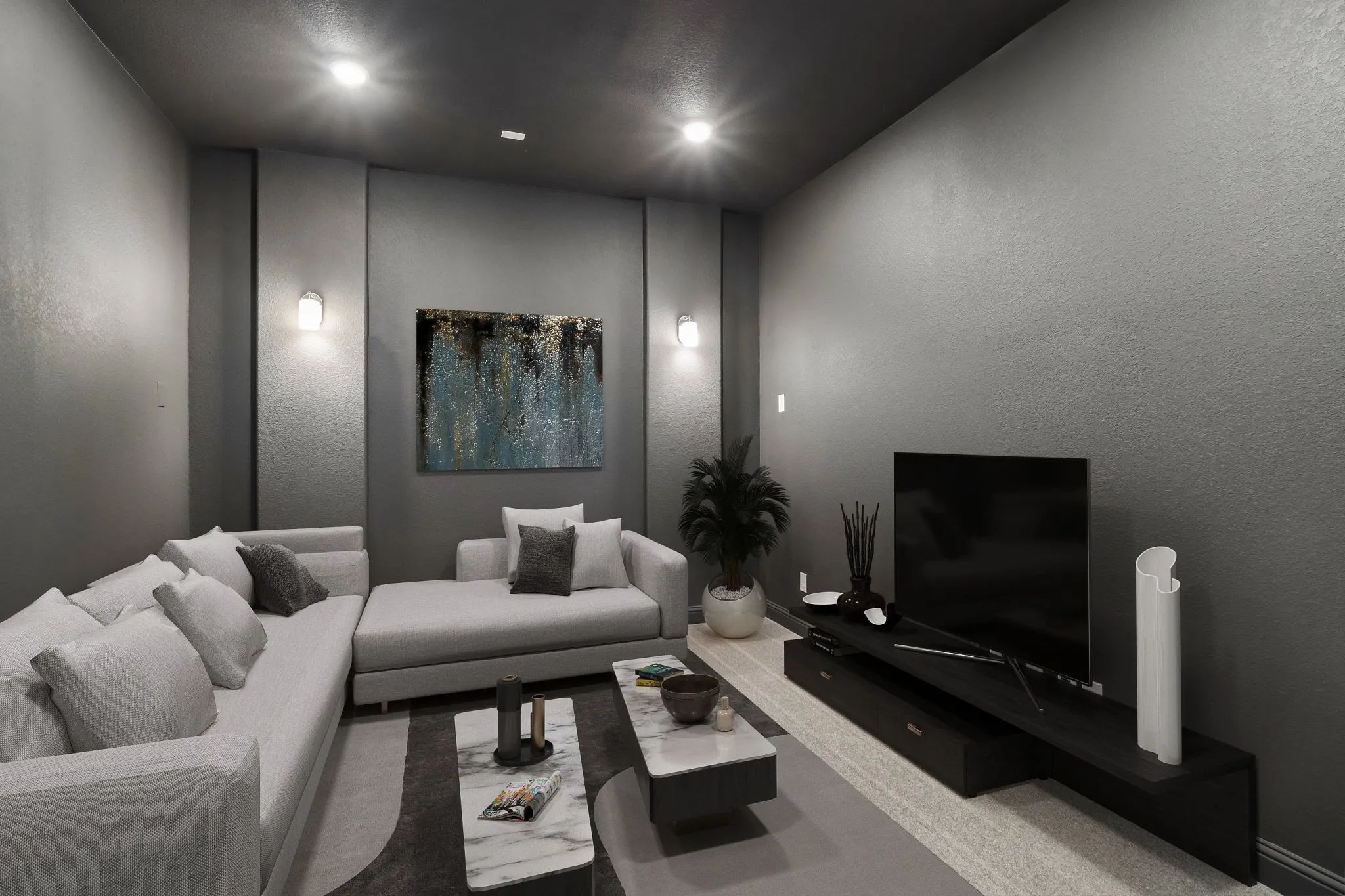 Homesite 2405 Media Room - Staged