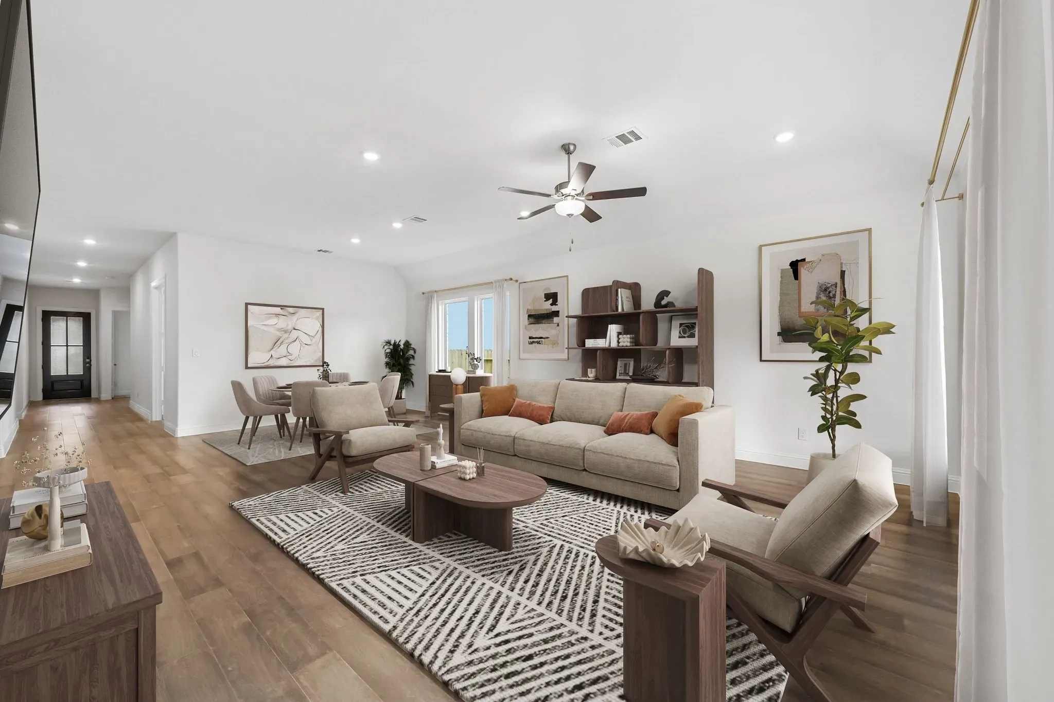 Homesite 2429 Great Room - Staged
