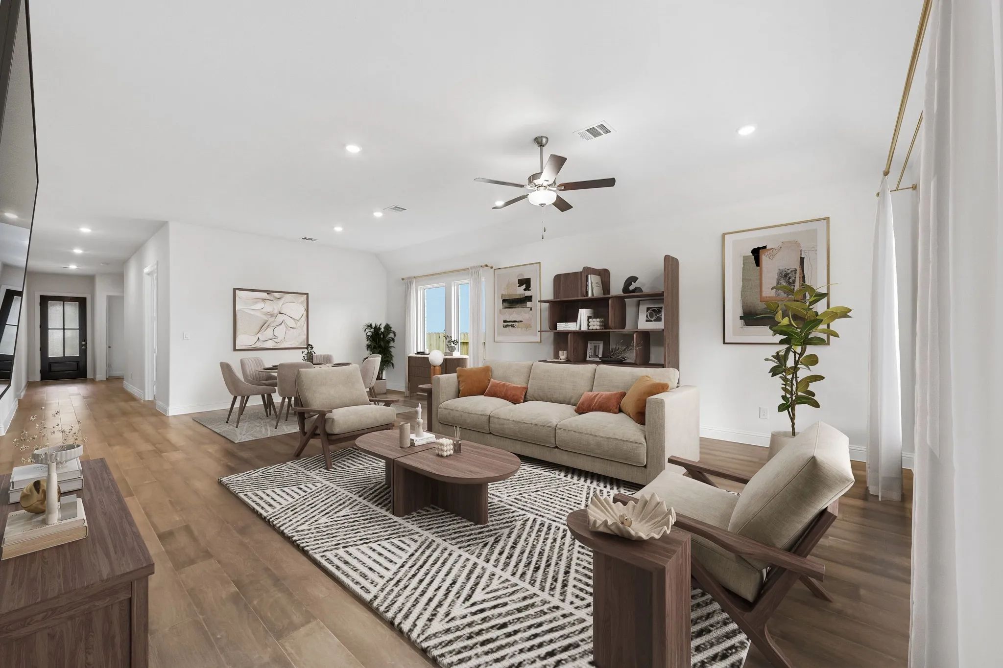 Homesite 2429 Great Room - Staged