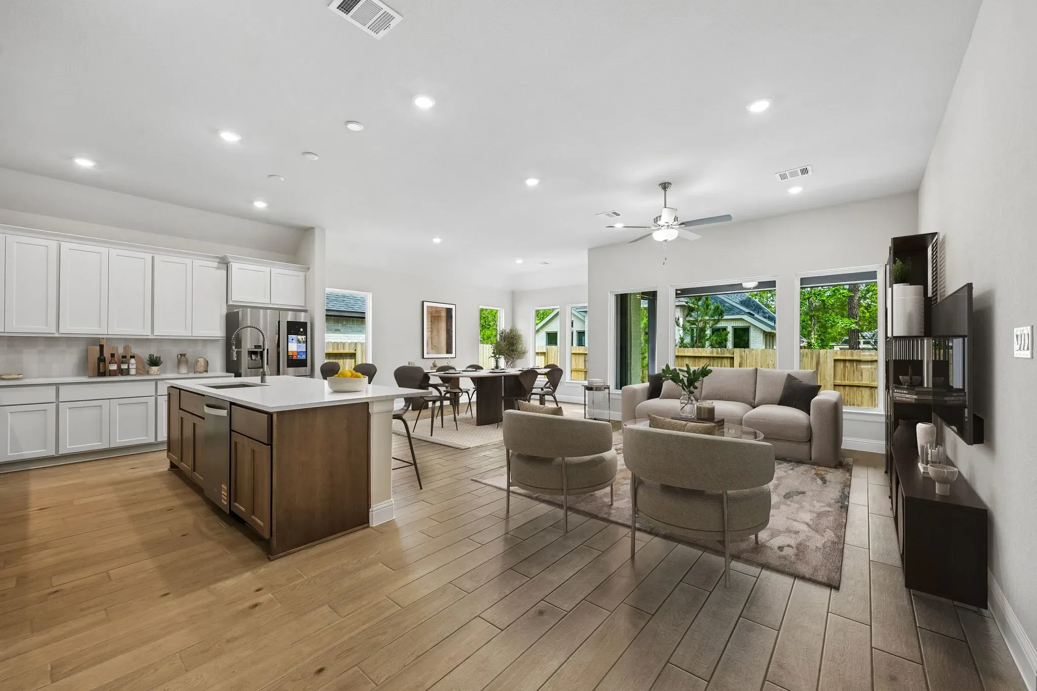 Plan 4046 Great Room - Staged