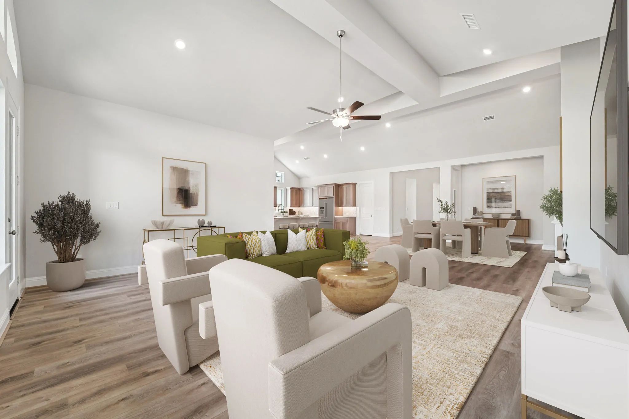 Homesite 7602 Great Room - Staged