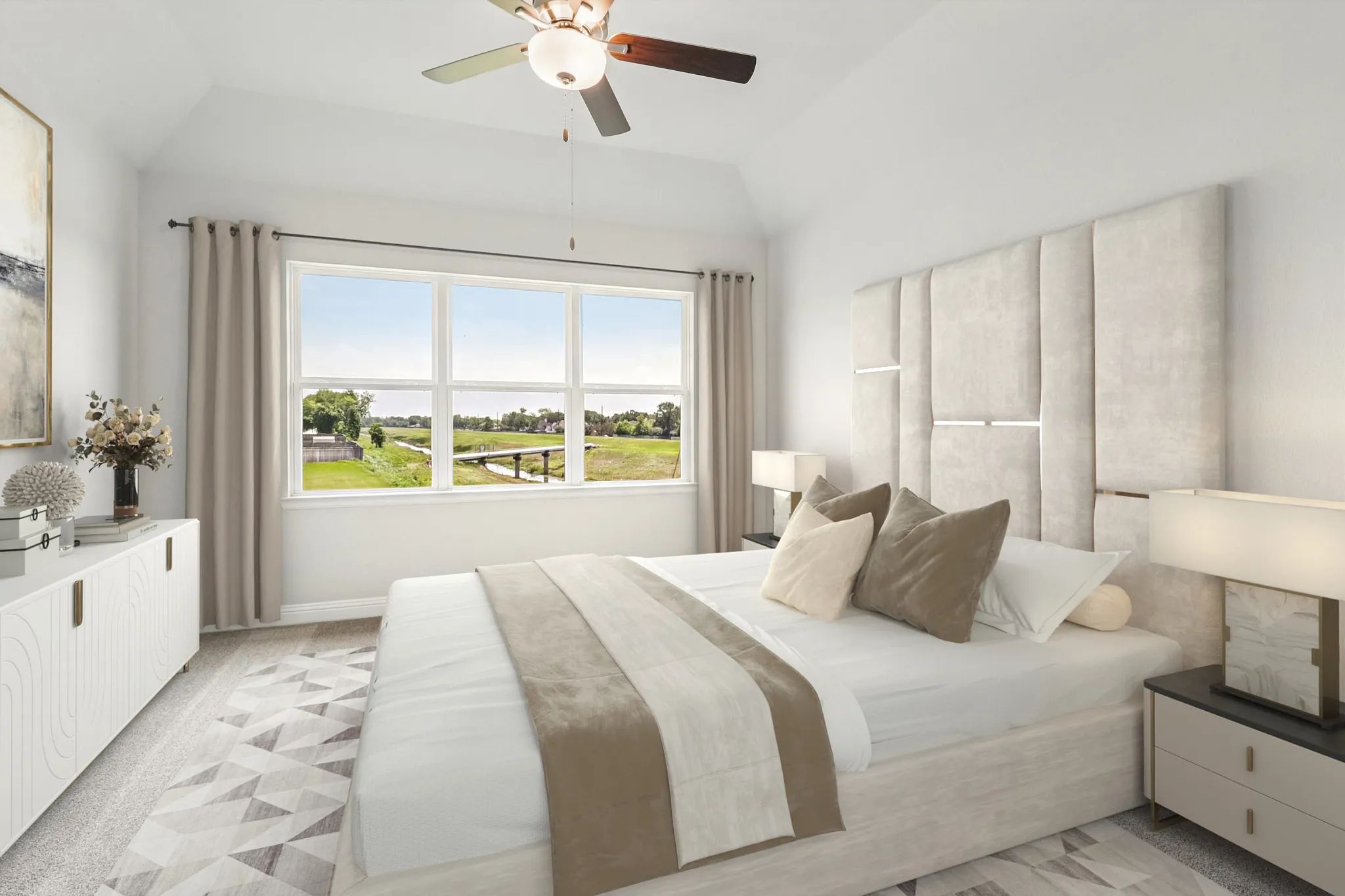 Plan 3069 Primary Bed - Staged