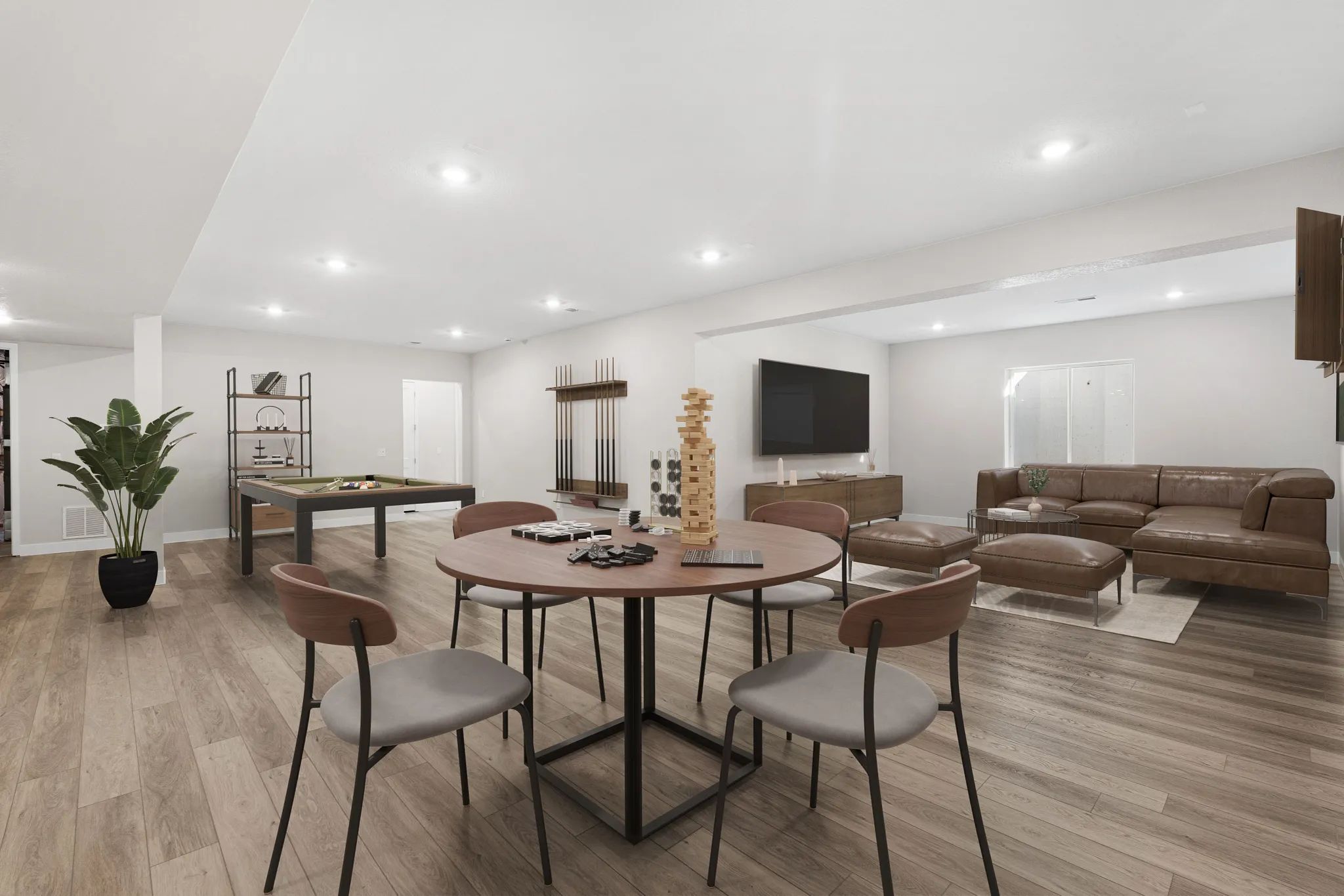 Brantley Plan Finished Basement - Virtually Staged