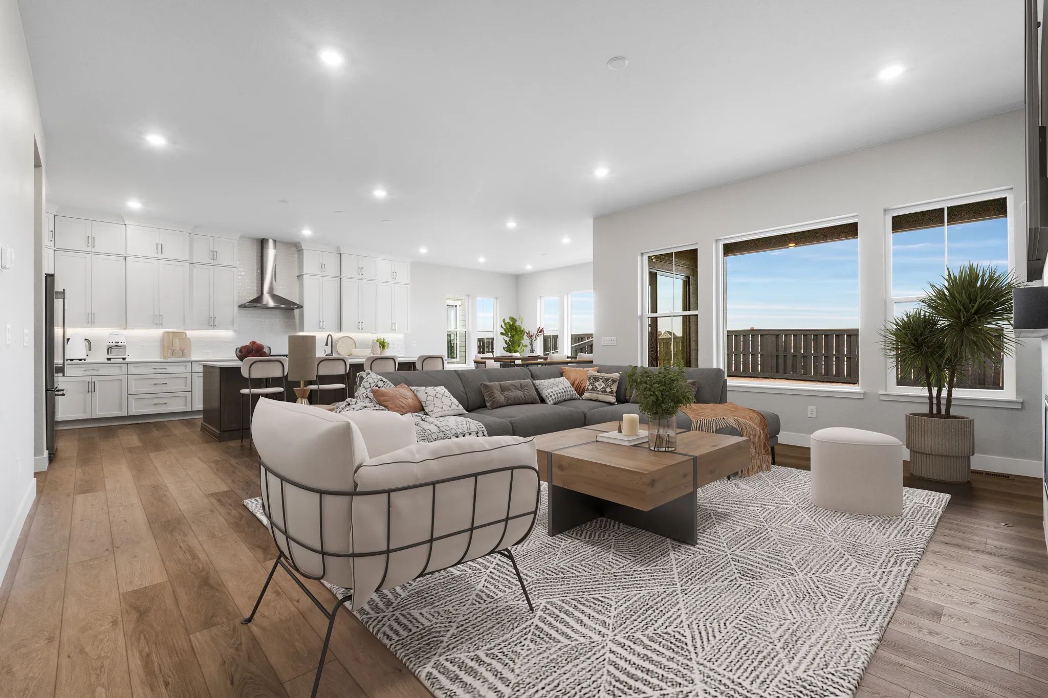 Serenewood Great Room, Kitchen + Dining - Virtuall