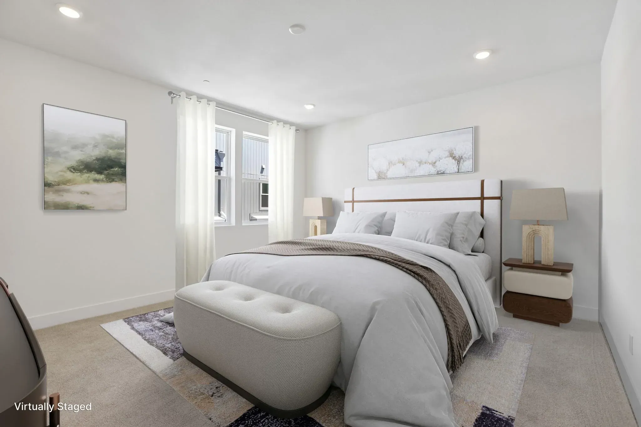 Serenity Lot 504 Primary Bedroom Virtually Staged