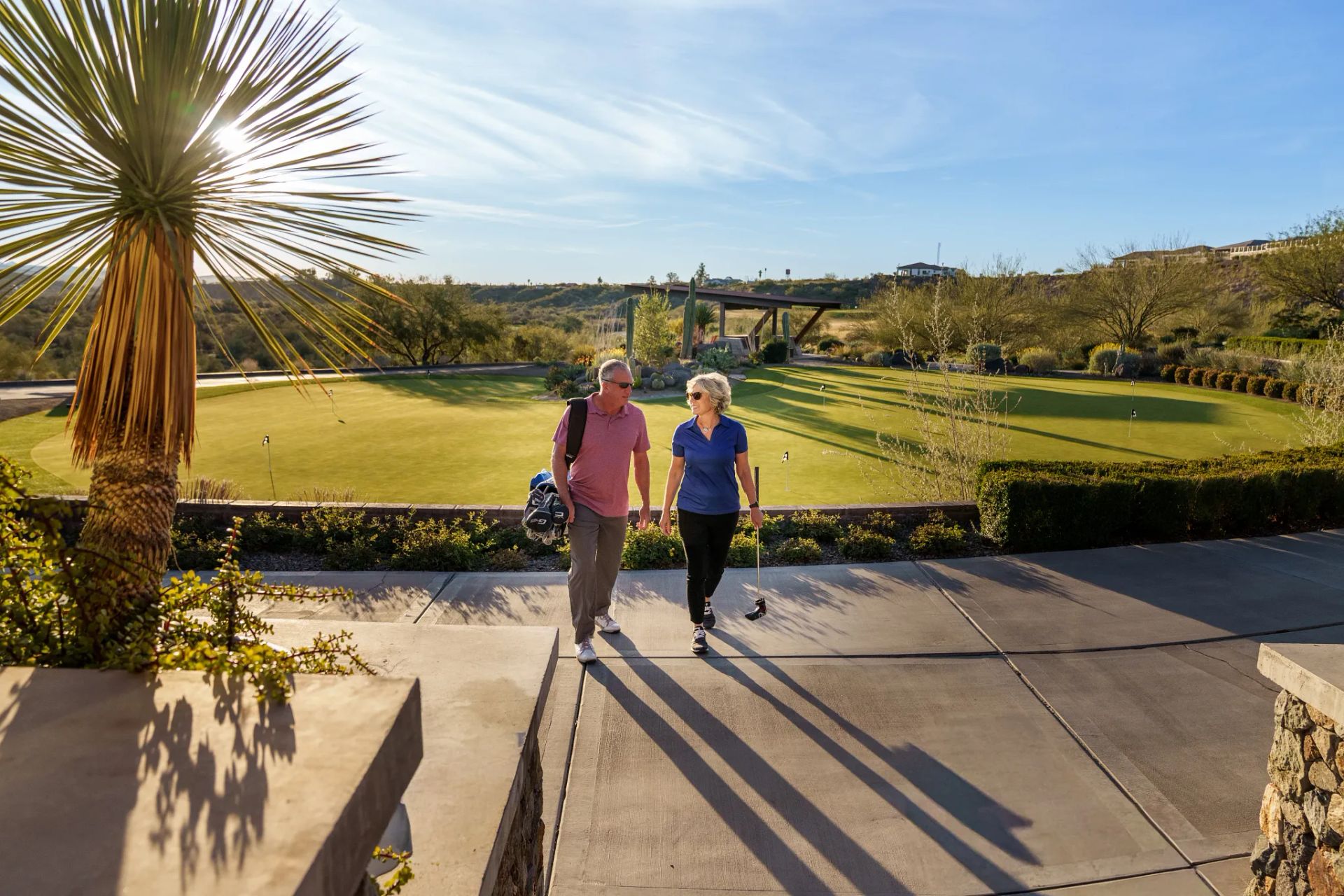 Couple Golfing Wickenburg Ranch