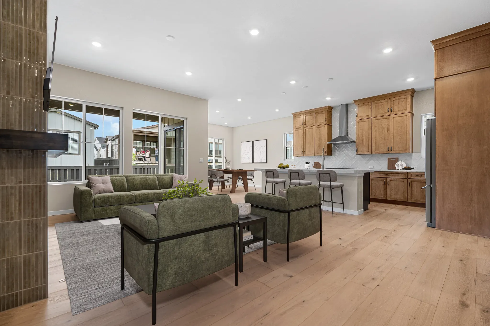 Homesite 69 Great Room, Kitchen + Dining - Virtual