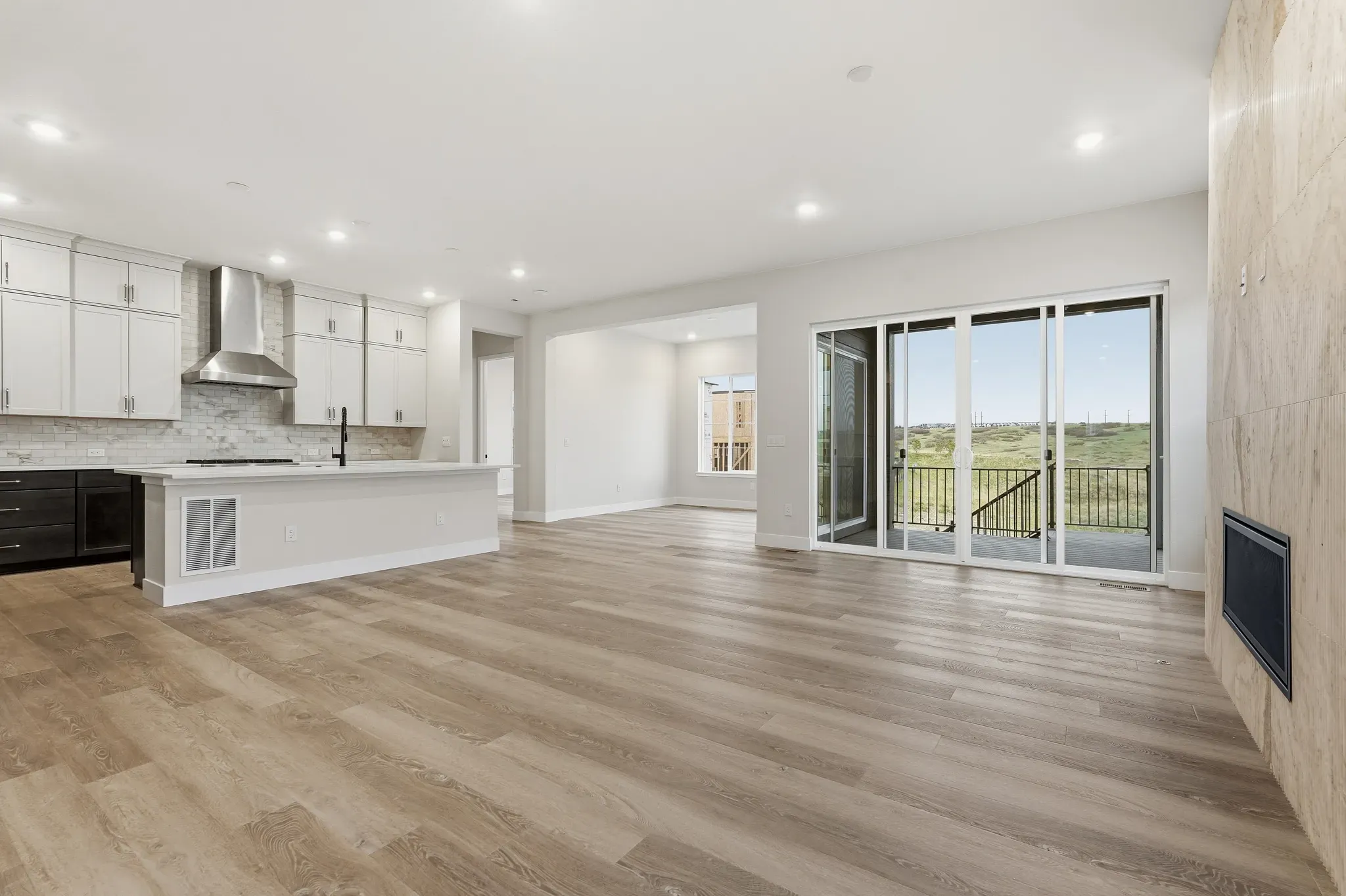Homesite 8 Great Room, Kitchen + Dining