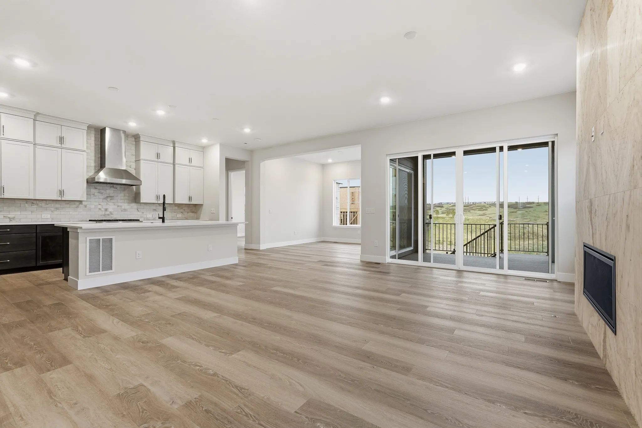Homesite 8 Great Room, Kitchen + Dining