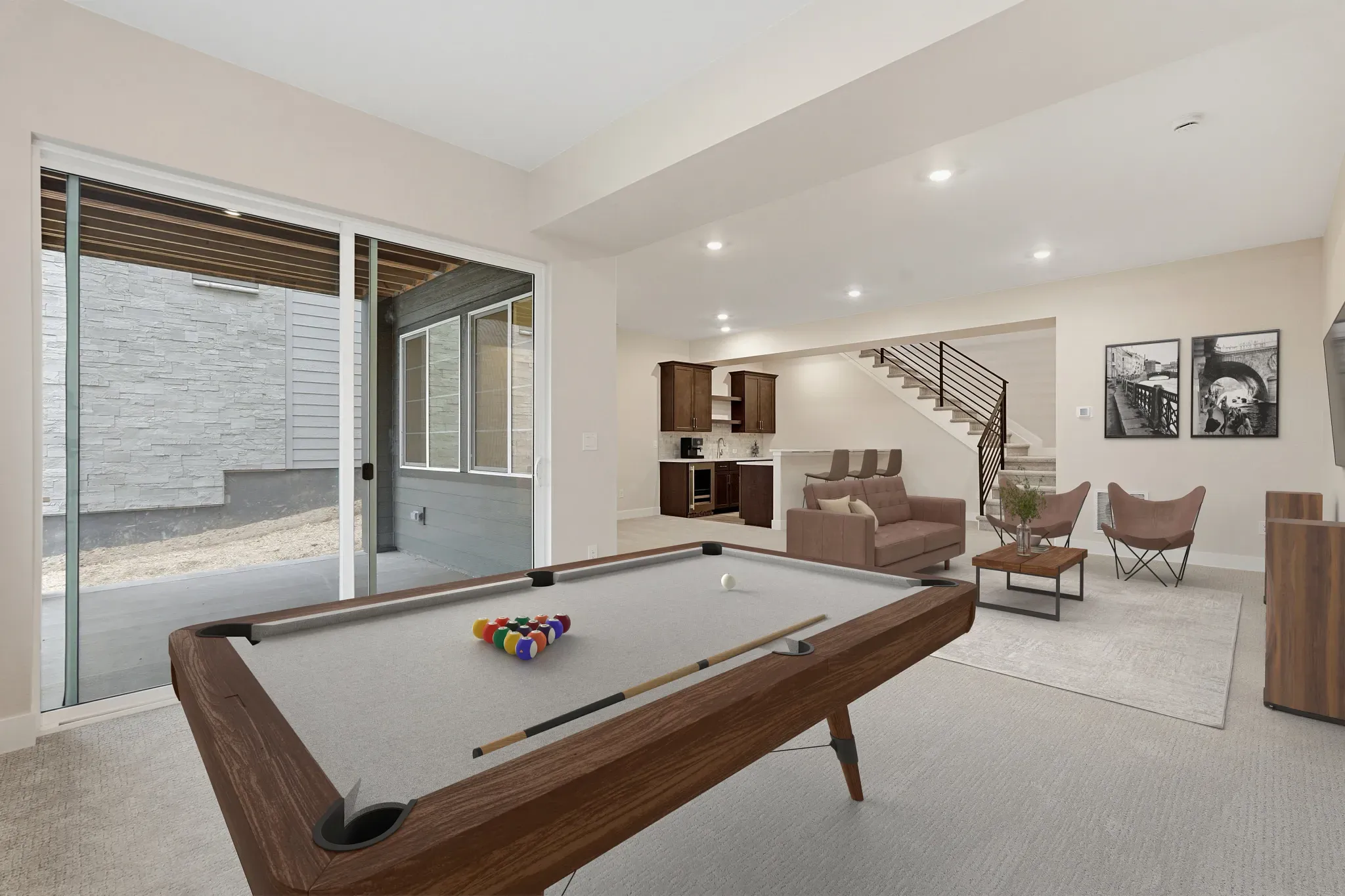 Homesite 8 Finished Basement - Virtually Staged
