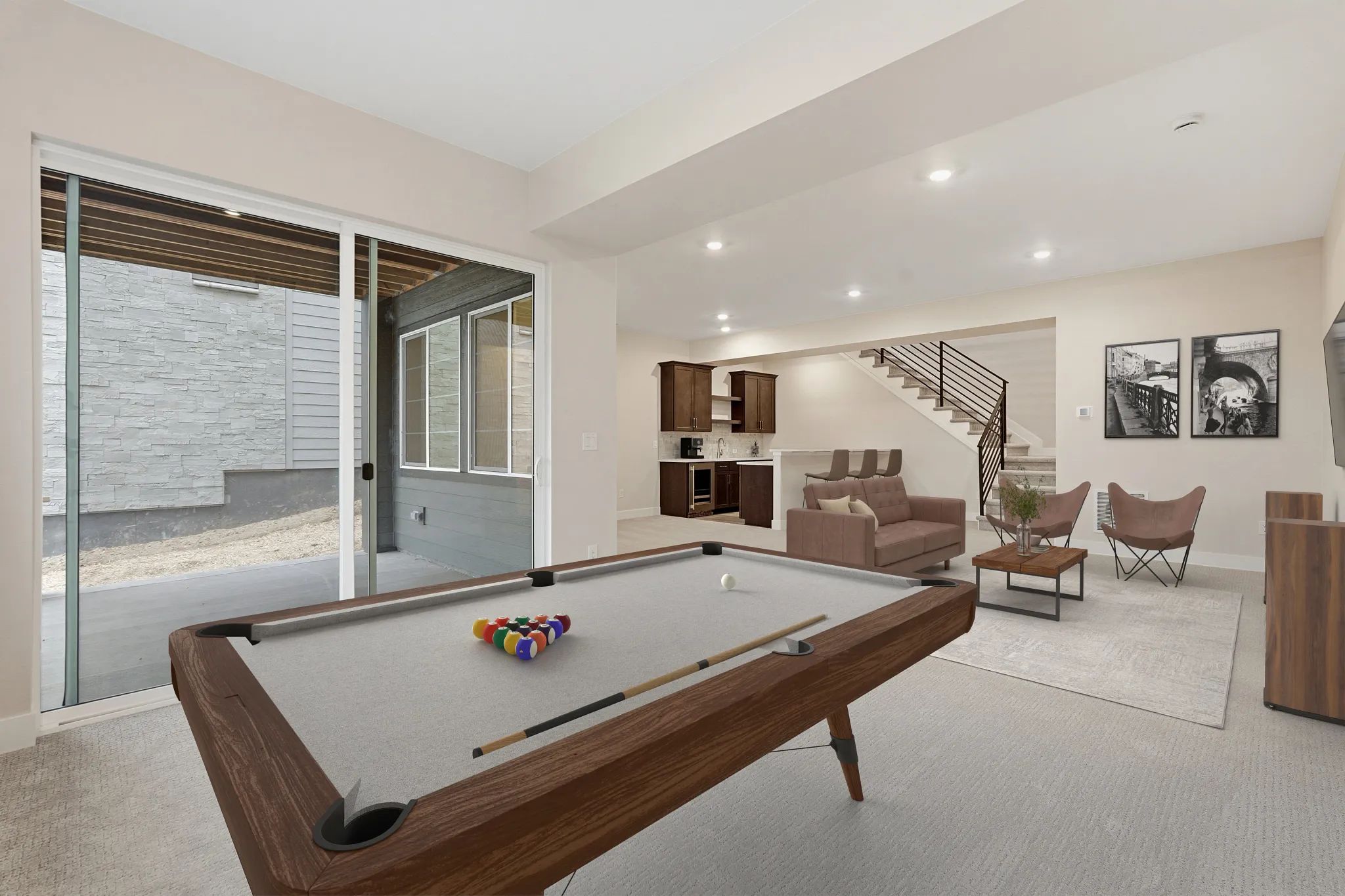 Homesite 8 Finished Basement - Virtually Staged