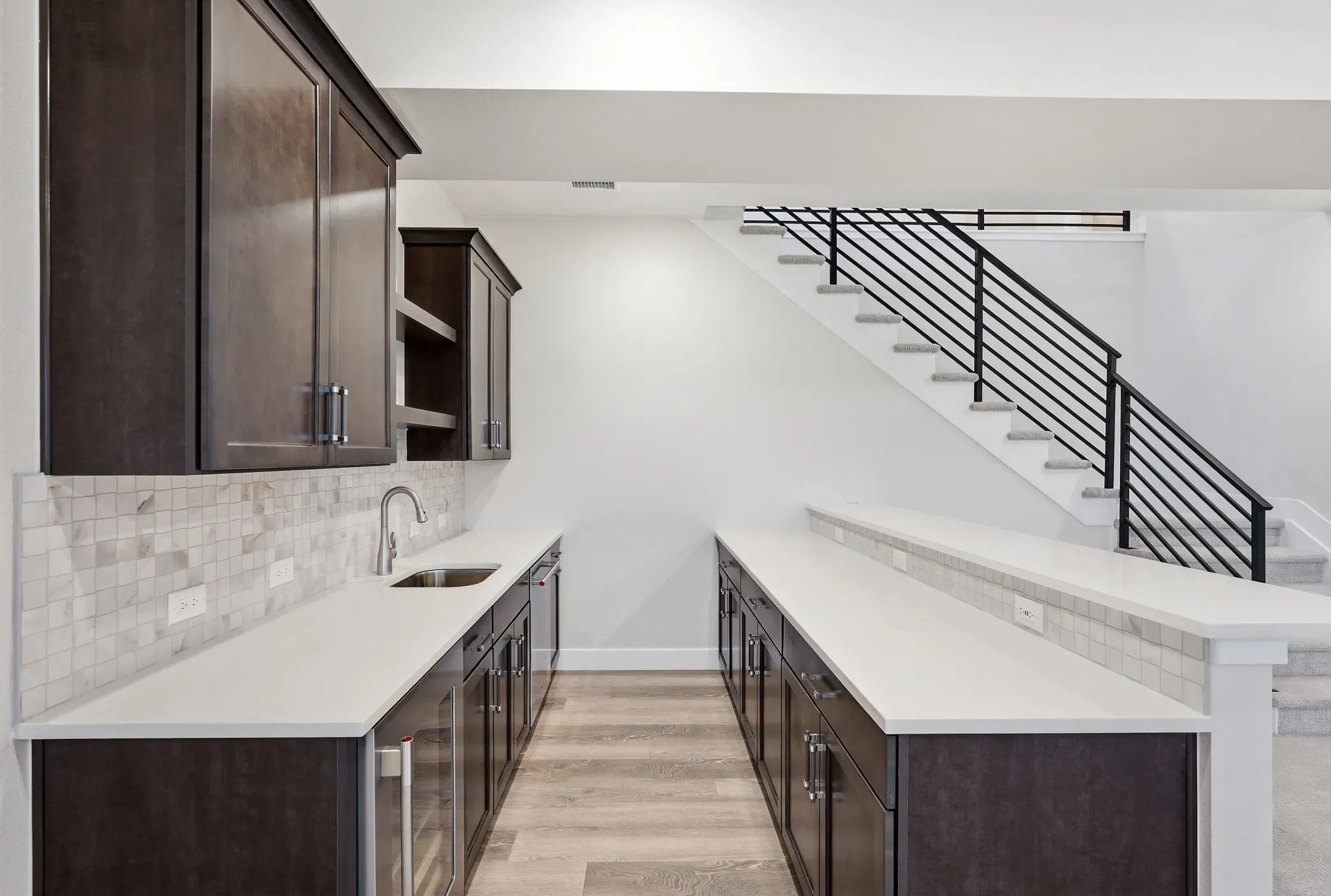 Homesite 8 Finished Basement Wet Bar