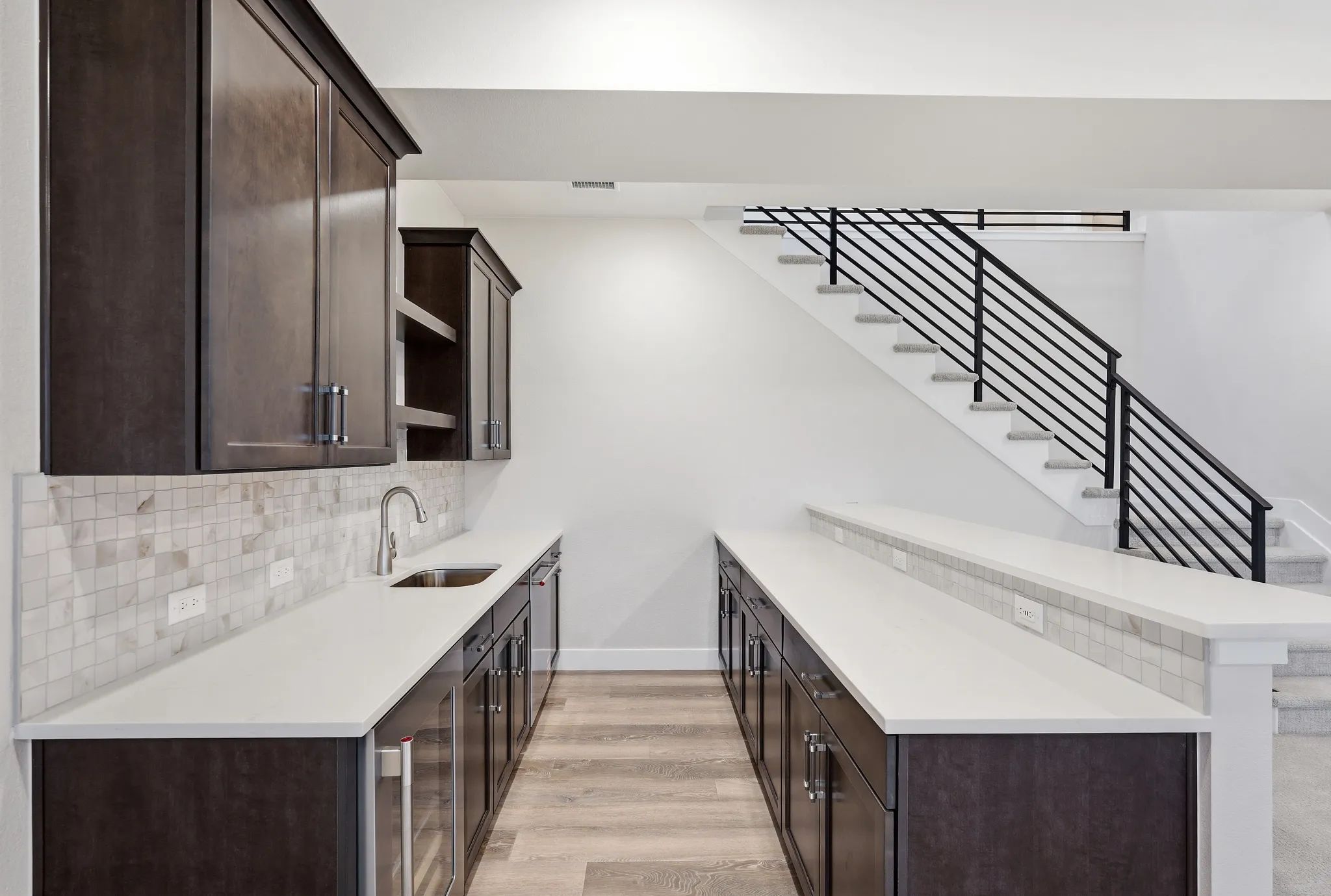 Homesite 8 Finished Basement Wet Bar