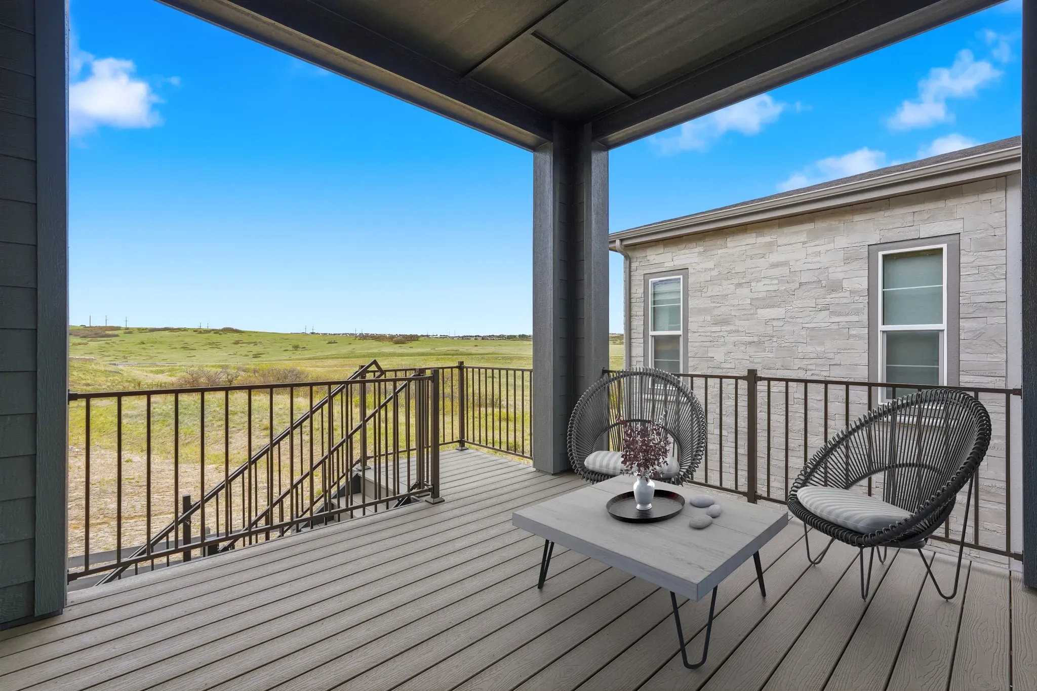 Homesite 8 Covered Deck - Virtually Staged