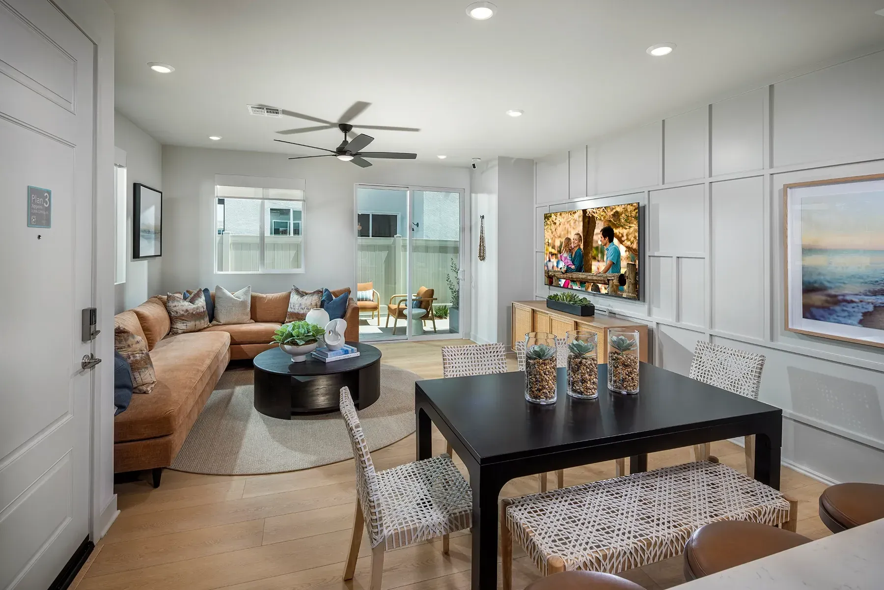 Plan 3 Model Living Room