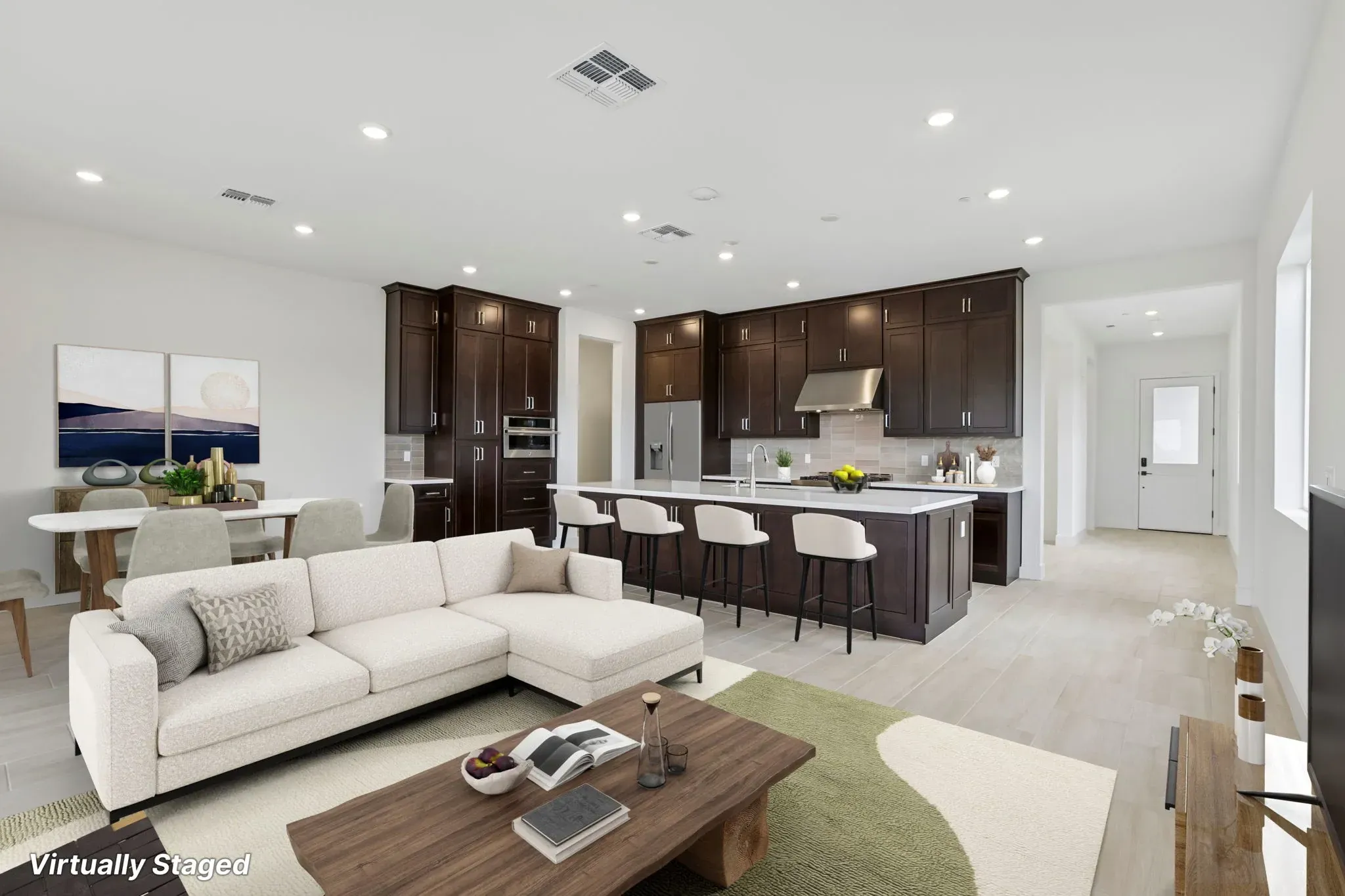 The Meadows Lot 7 Great Room Virtually Staged