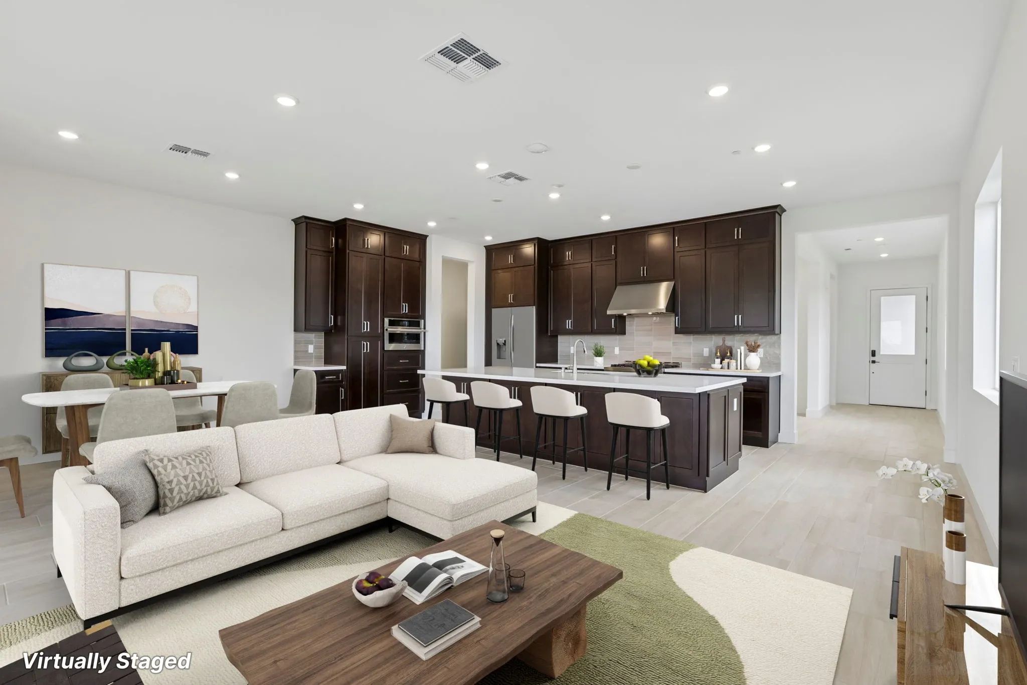 The Meadows Lot 7 Great Room Virtually Staged