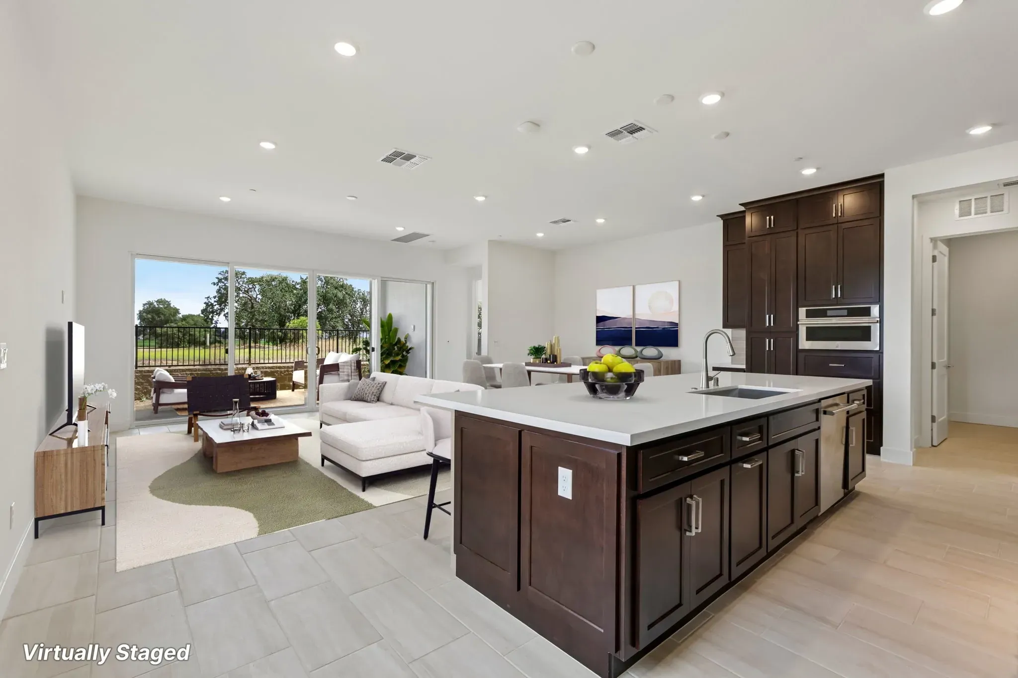 The Meadows Lot 7 Great Room Virtually Staged