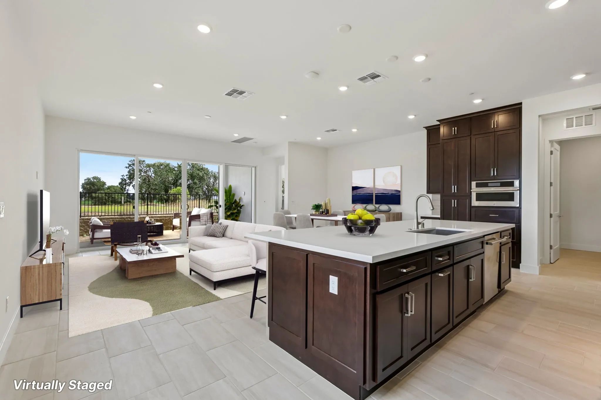 The Meadows Lot 7 Great Room Virtually Staged