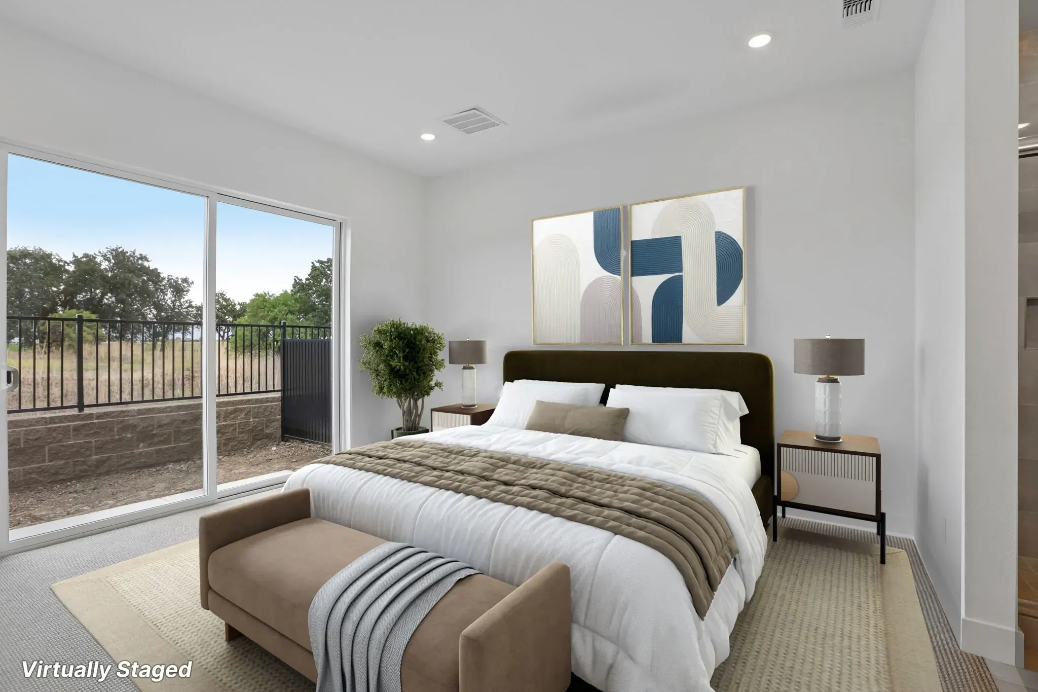 The Meadows Lot 7 Primary Bedroom Virtually Staged