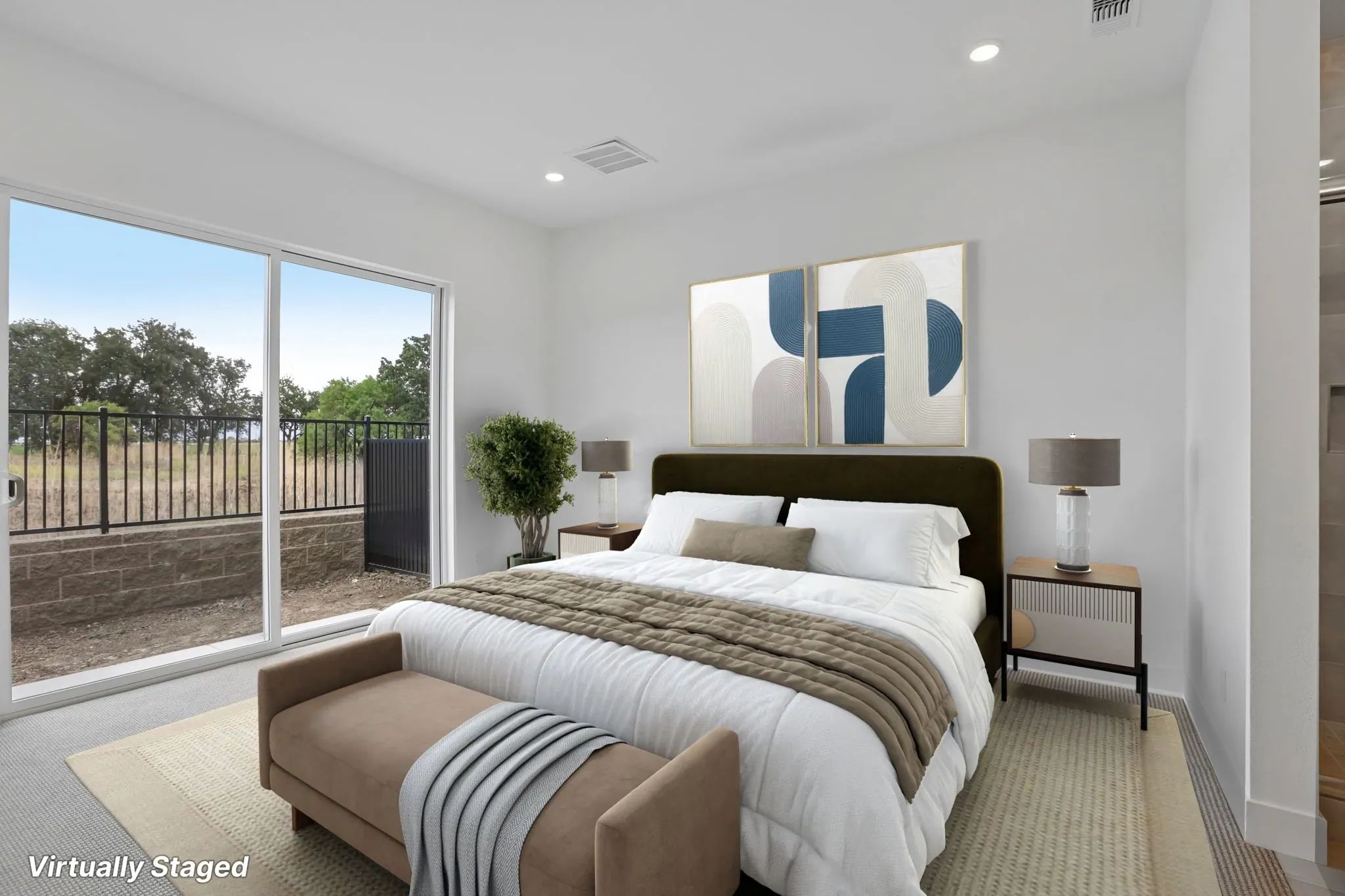 The Meadows Lot 7 Primary Bedroom Virtually Staged