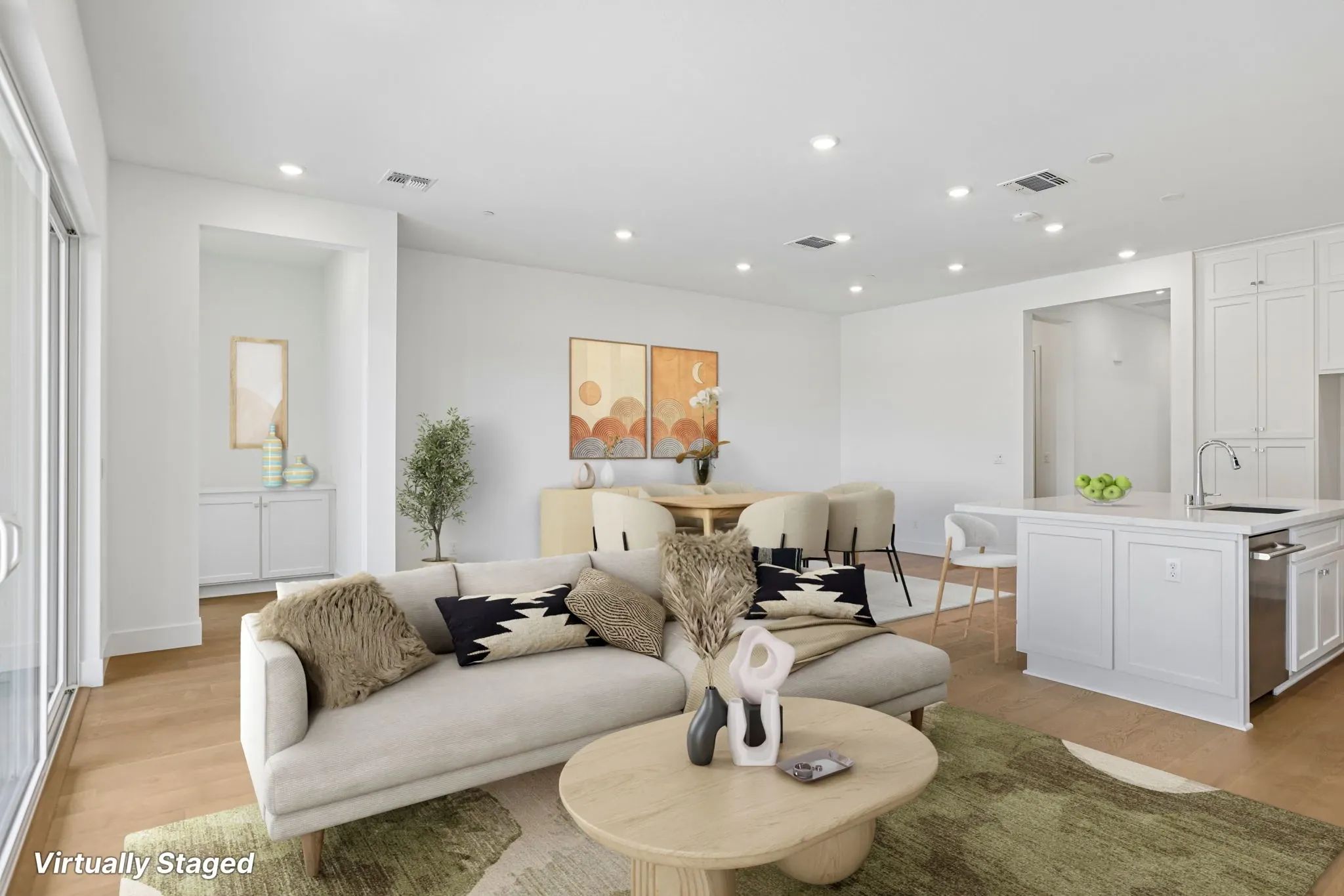 The Meadows Homesite 9 Great Room Virtually Staged