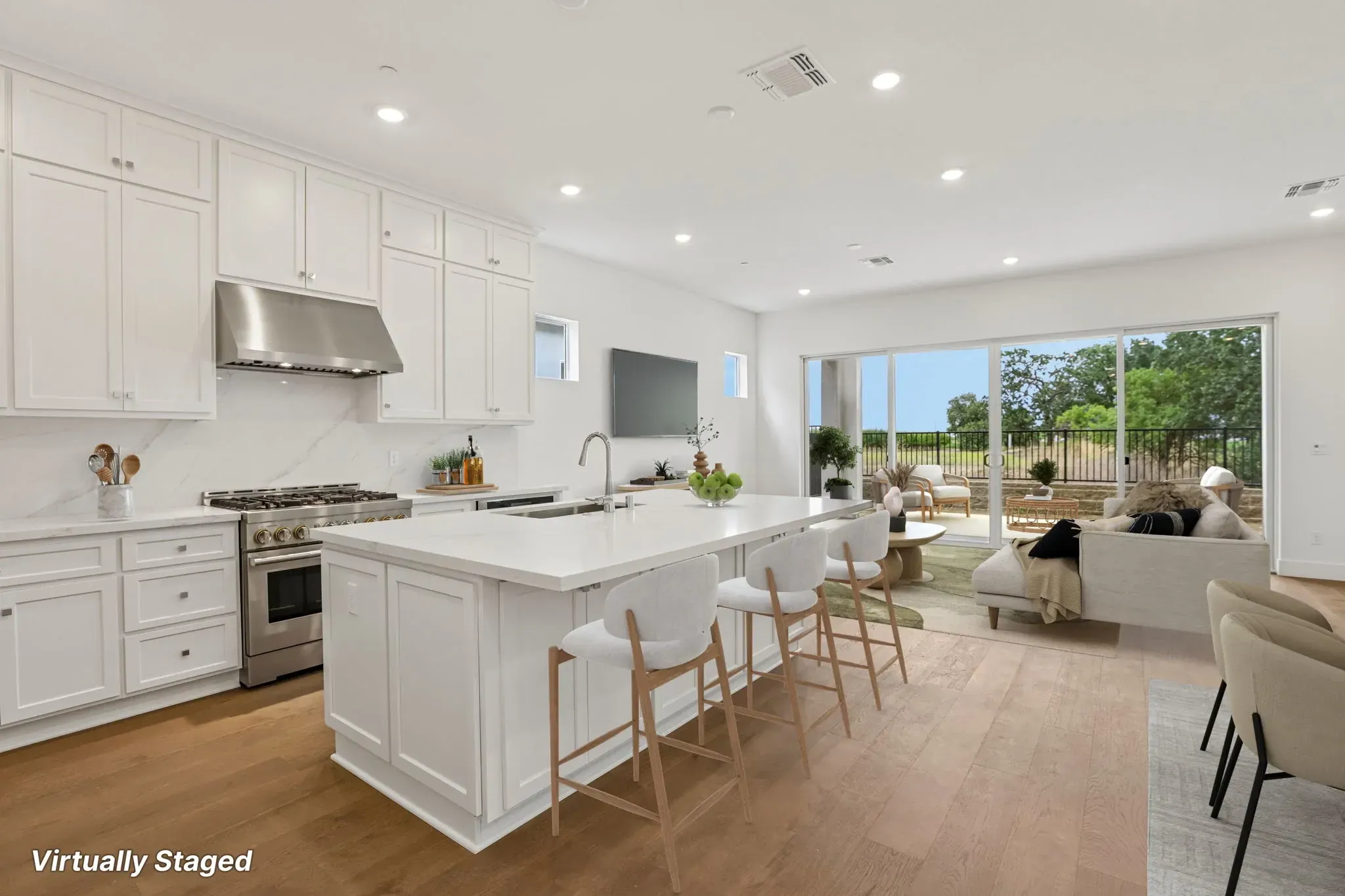 The Meadows Homesite 9 Great Room Virtually Staged