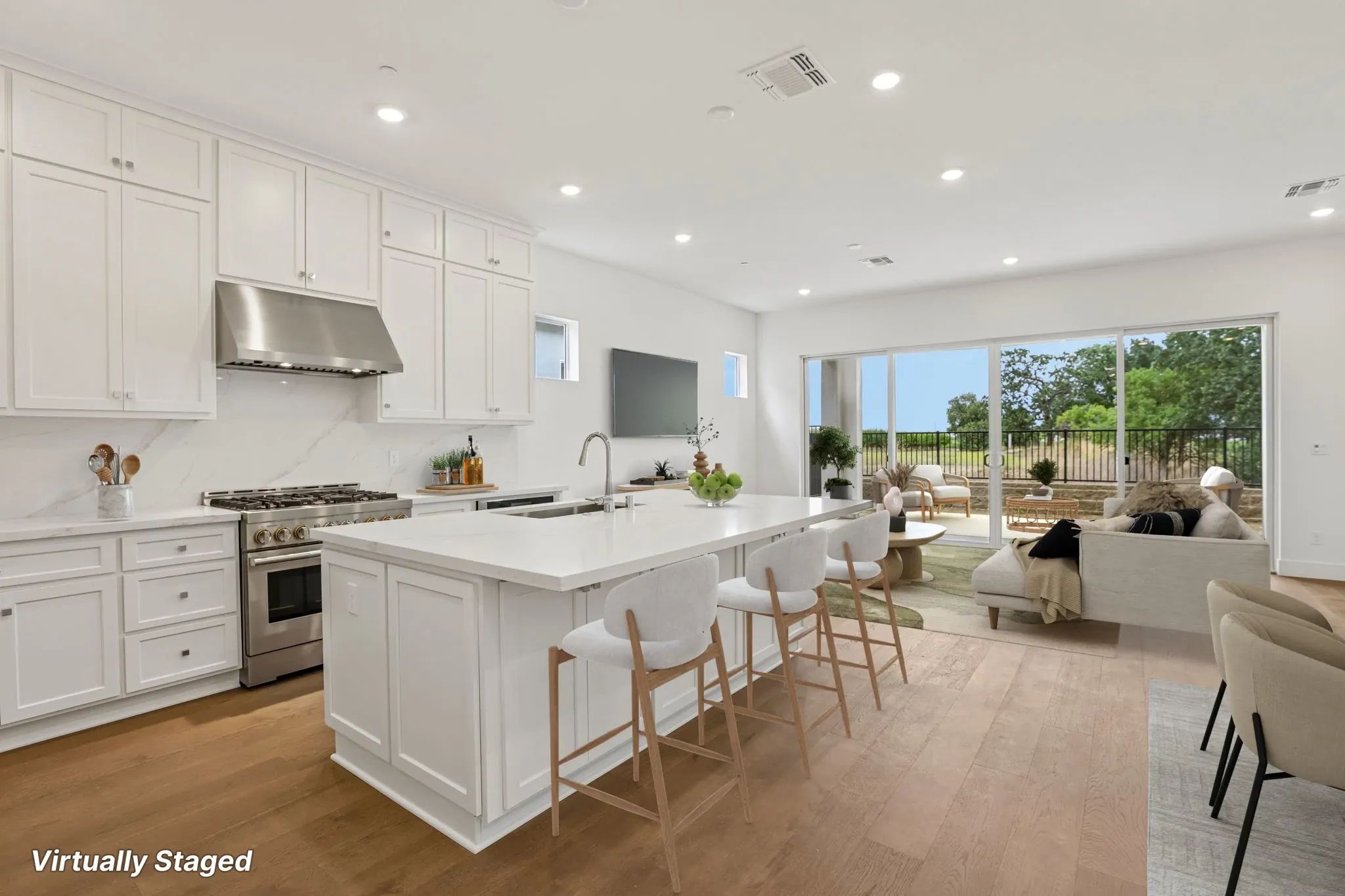 The Meadows Homesite 9 Great Room Virtually Staged