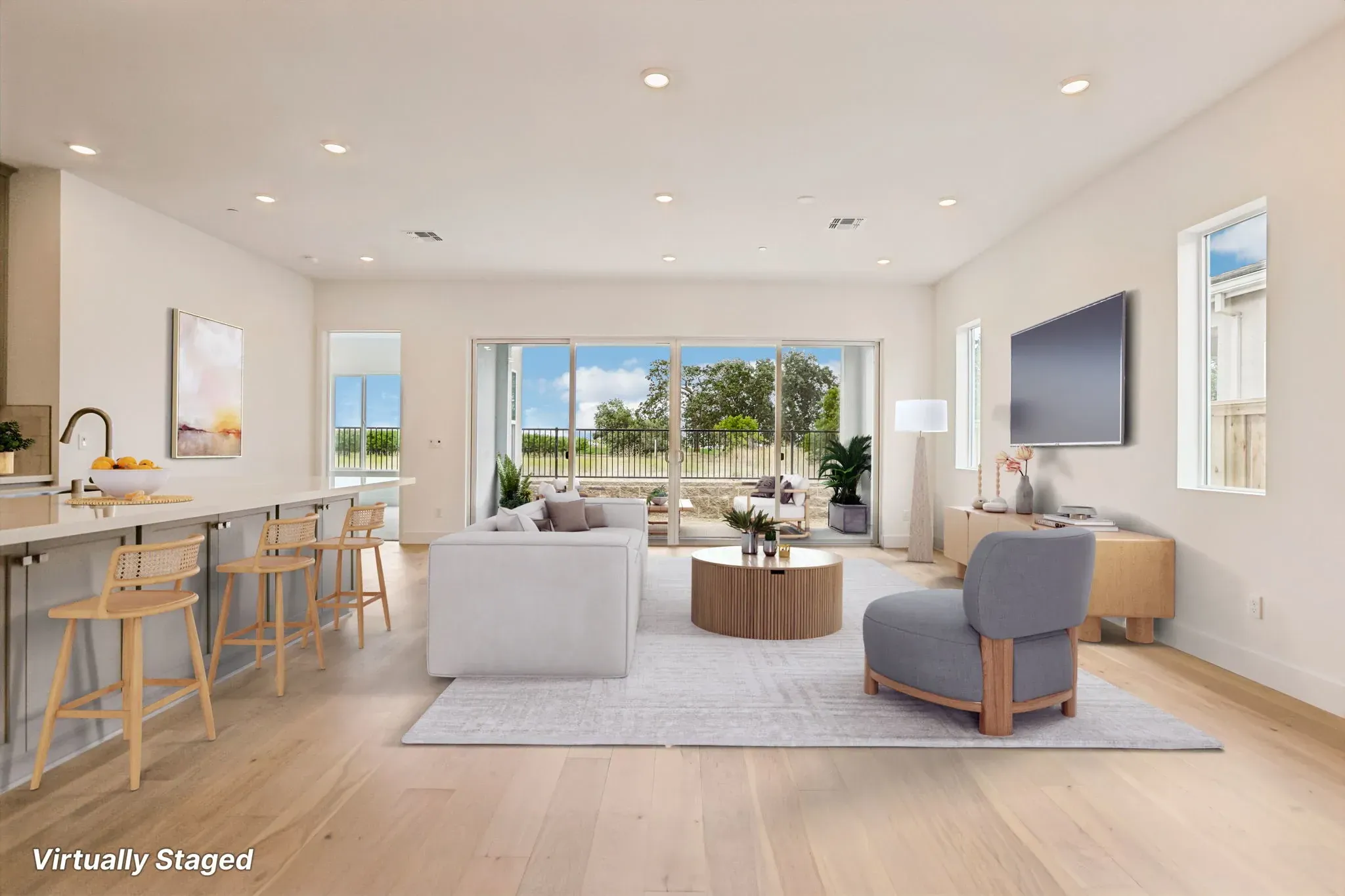 The Meadows Homesite 8 Great Room Virtually Staged