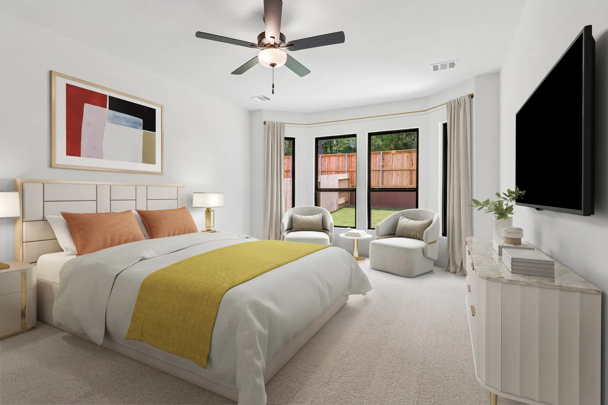 Homesite 0303 Primary Bed - Staged