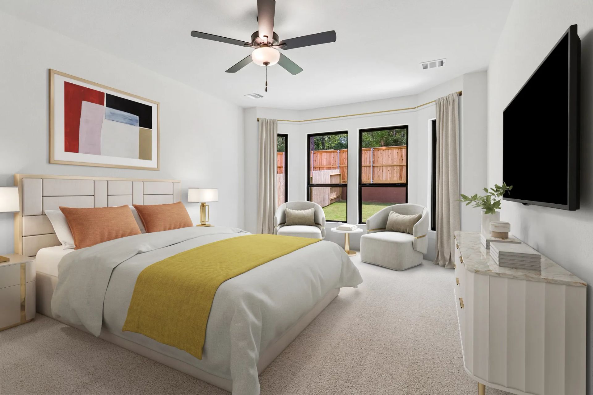 Homesite 0303 Primary Bed - Staged
