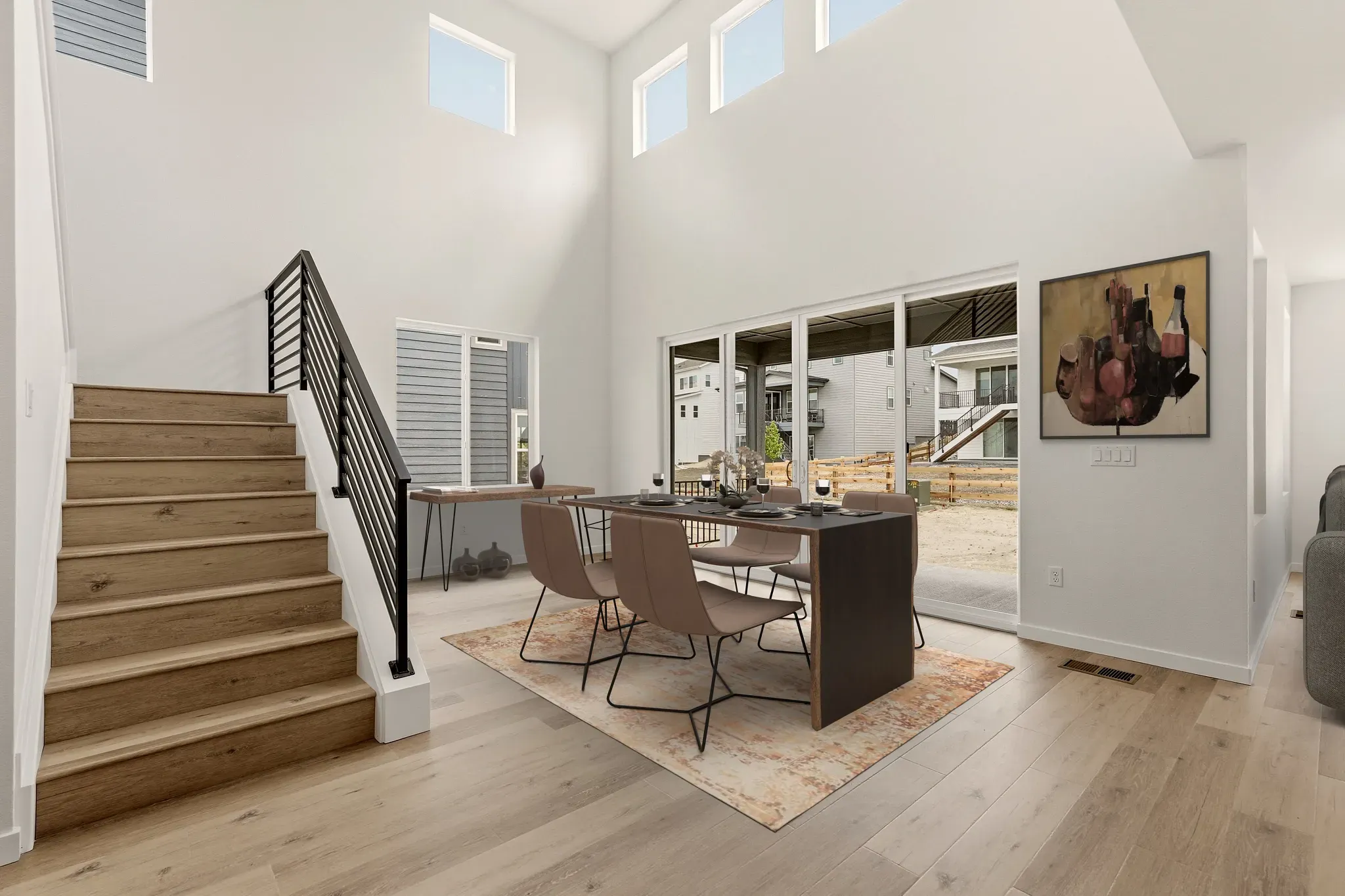 Homesite 9 Dining - Virtually Staged