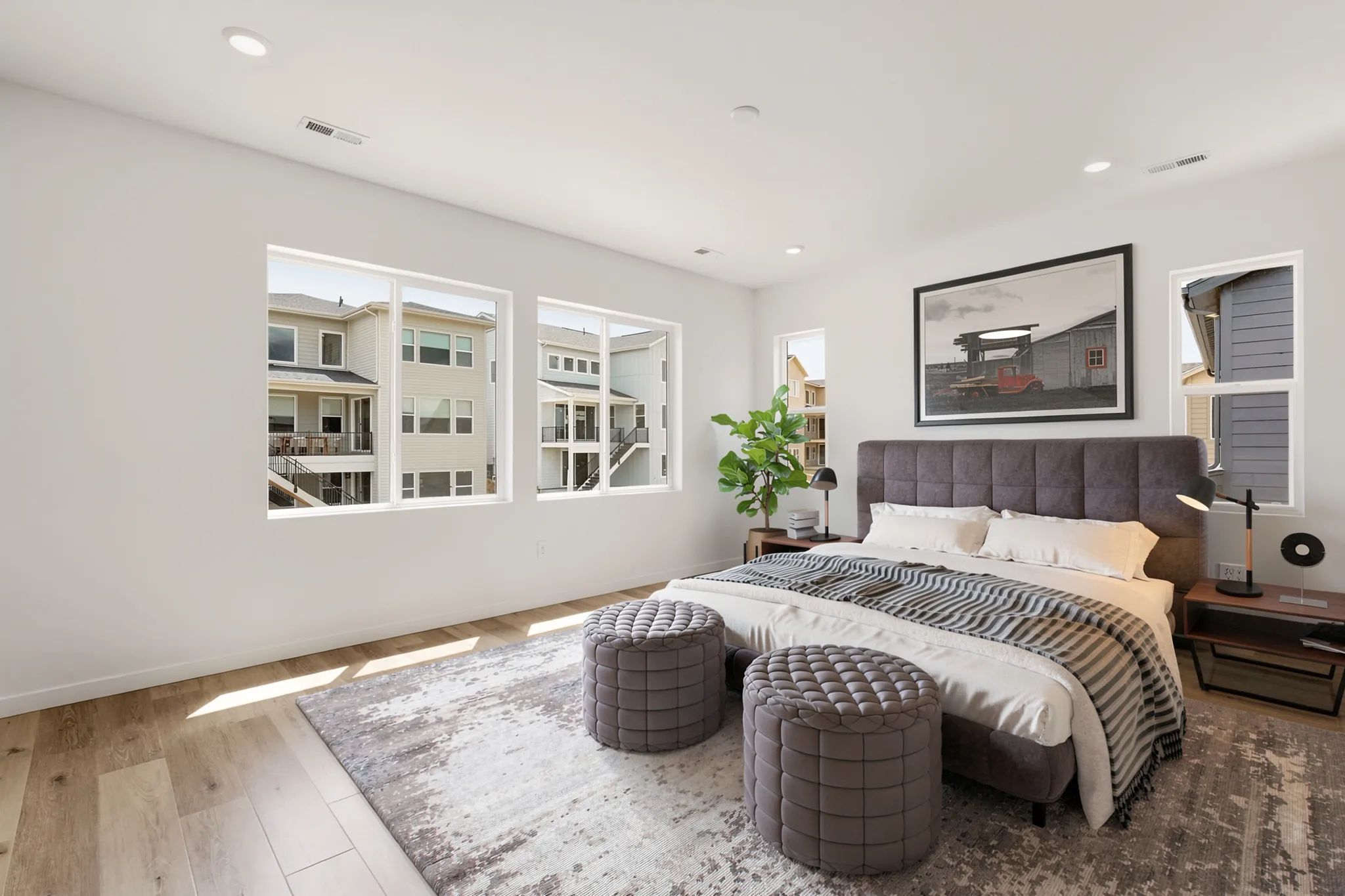 Homesite 9 Primary Bedroom - Virtually Staged