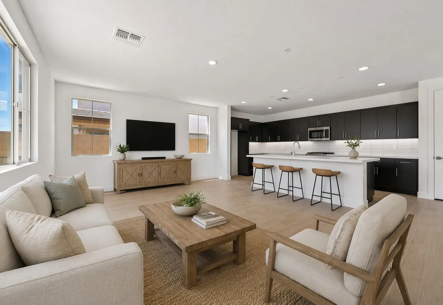 Great Room Virtually Staged