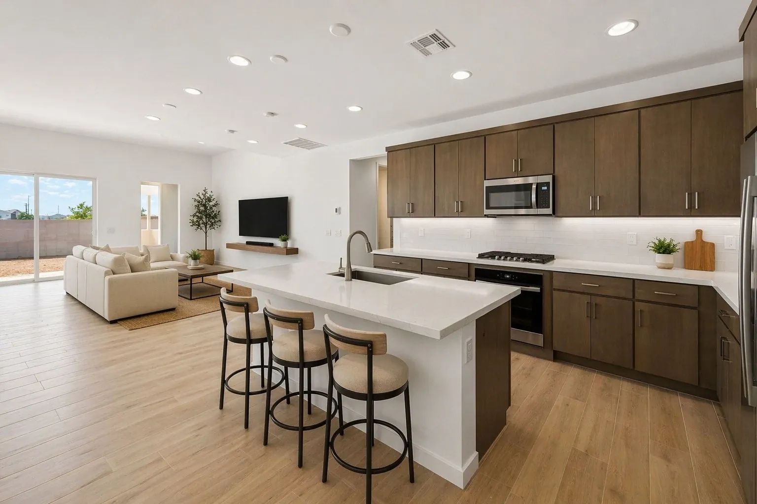 Great Room Virtually Staged