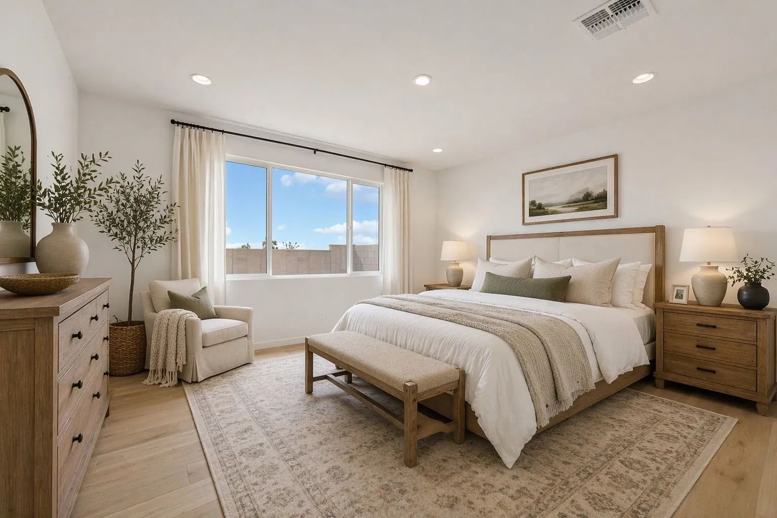 Primary Bedroom Virtually Staged