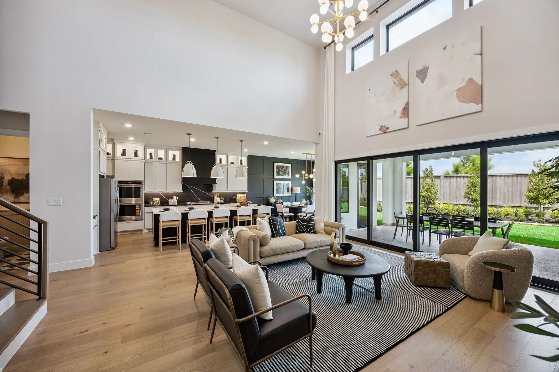 Plan 5058 Great Room - Staged